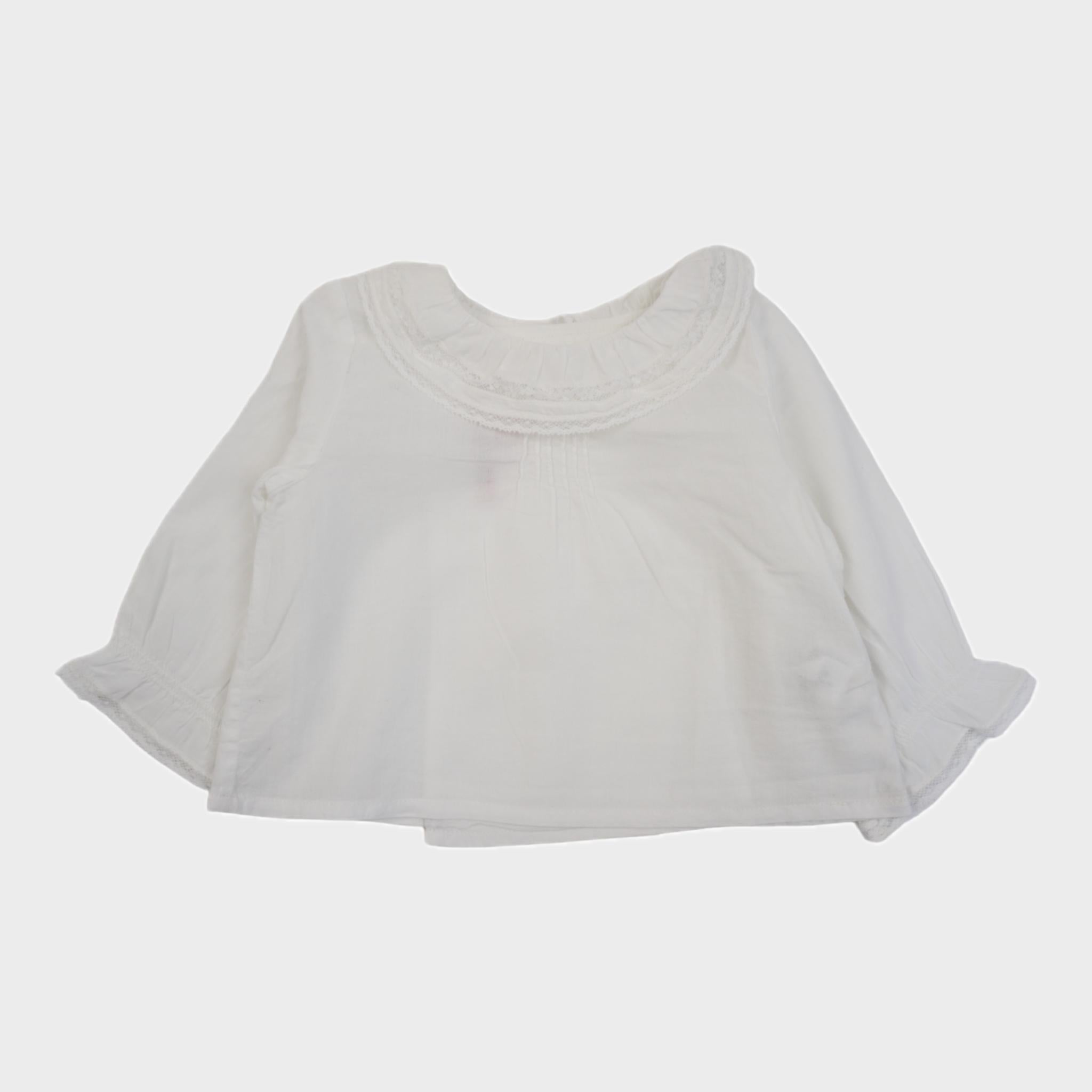 Blouse Blanc - 1 mois