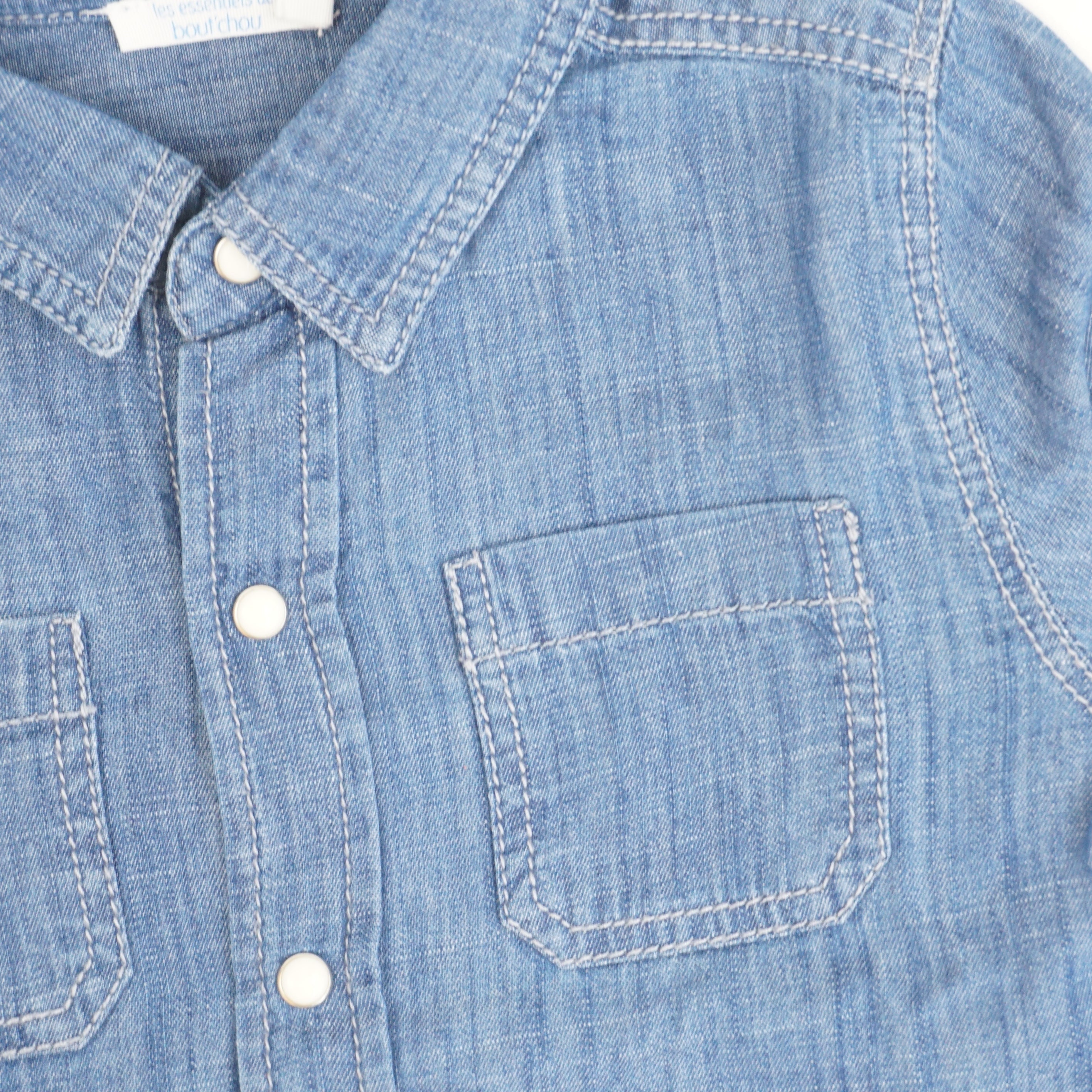 Chemise Bleu - 12 mois