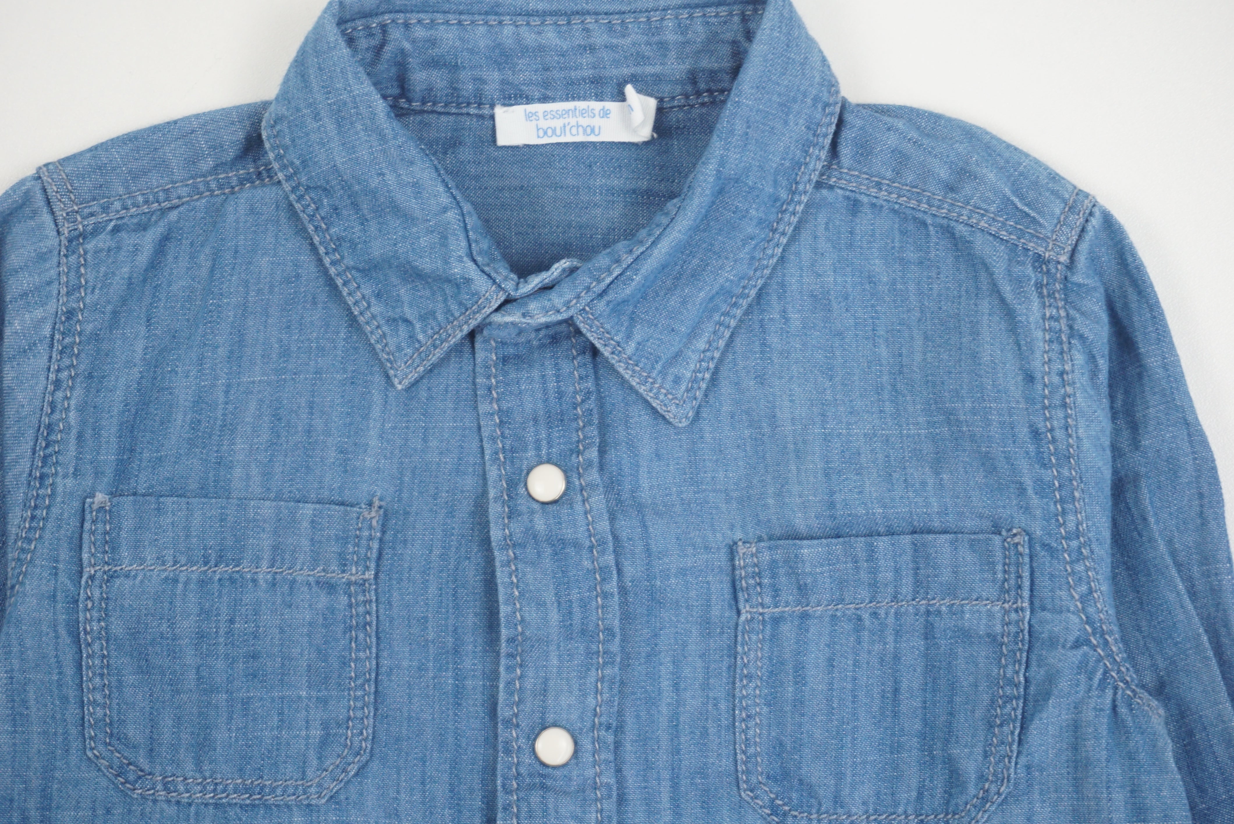 Chemise Bleu - 6 mois