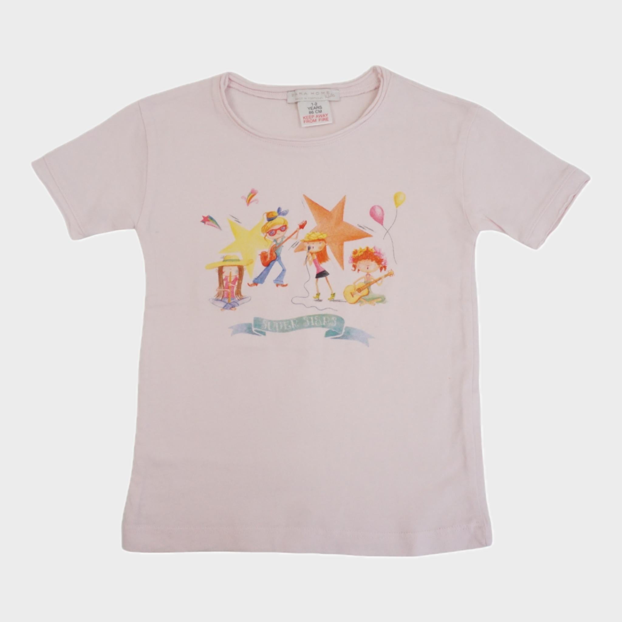 T-shirt Rose - 12/24 mois