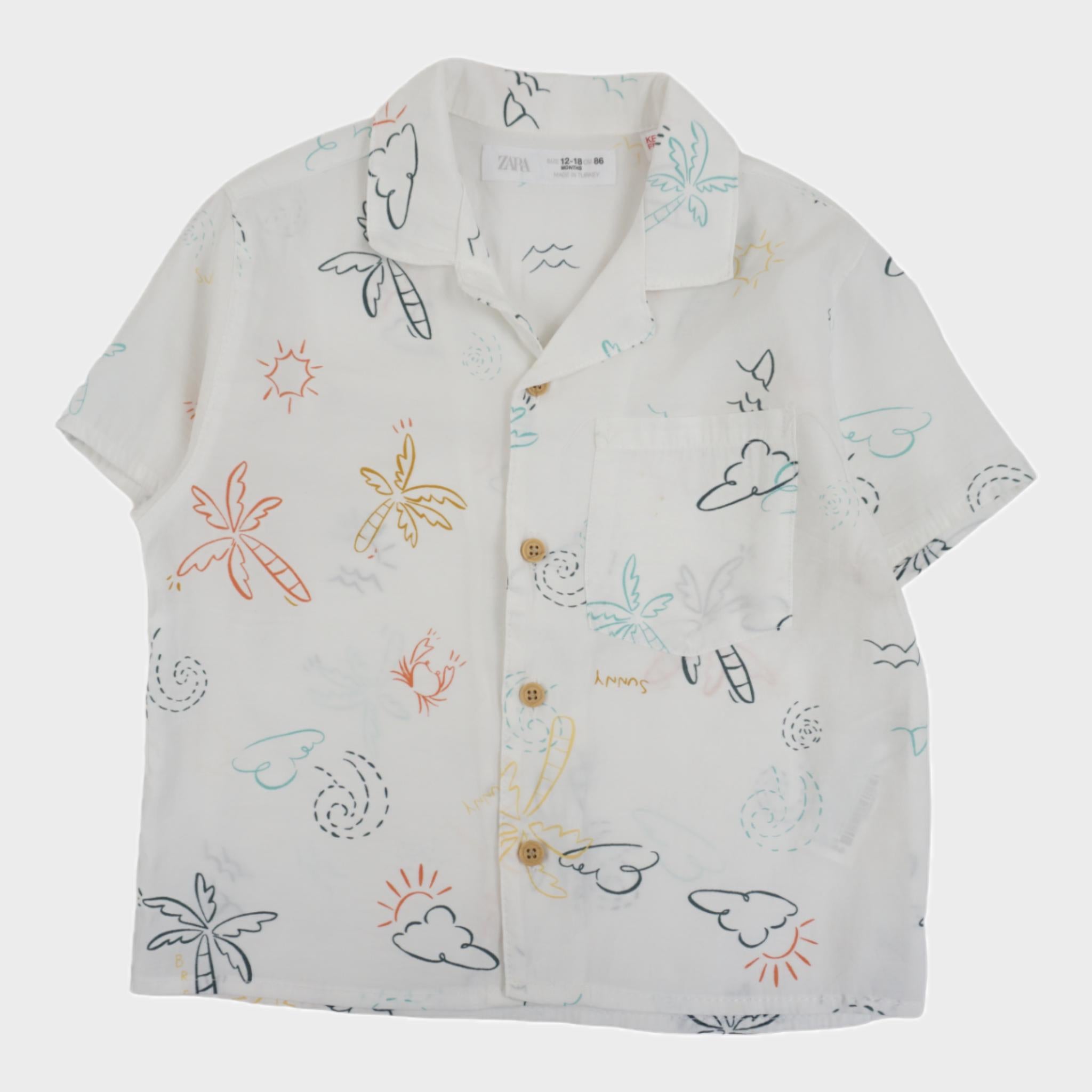 Chemise Blanc - 12/18 mois