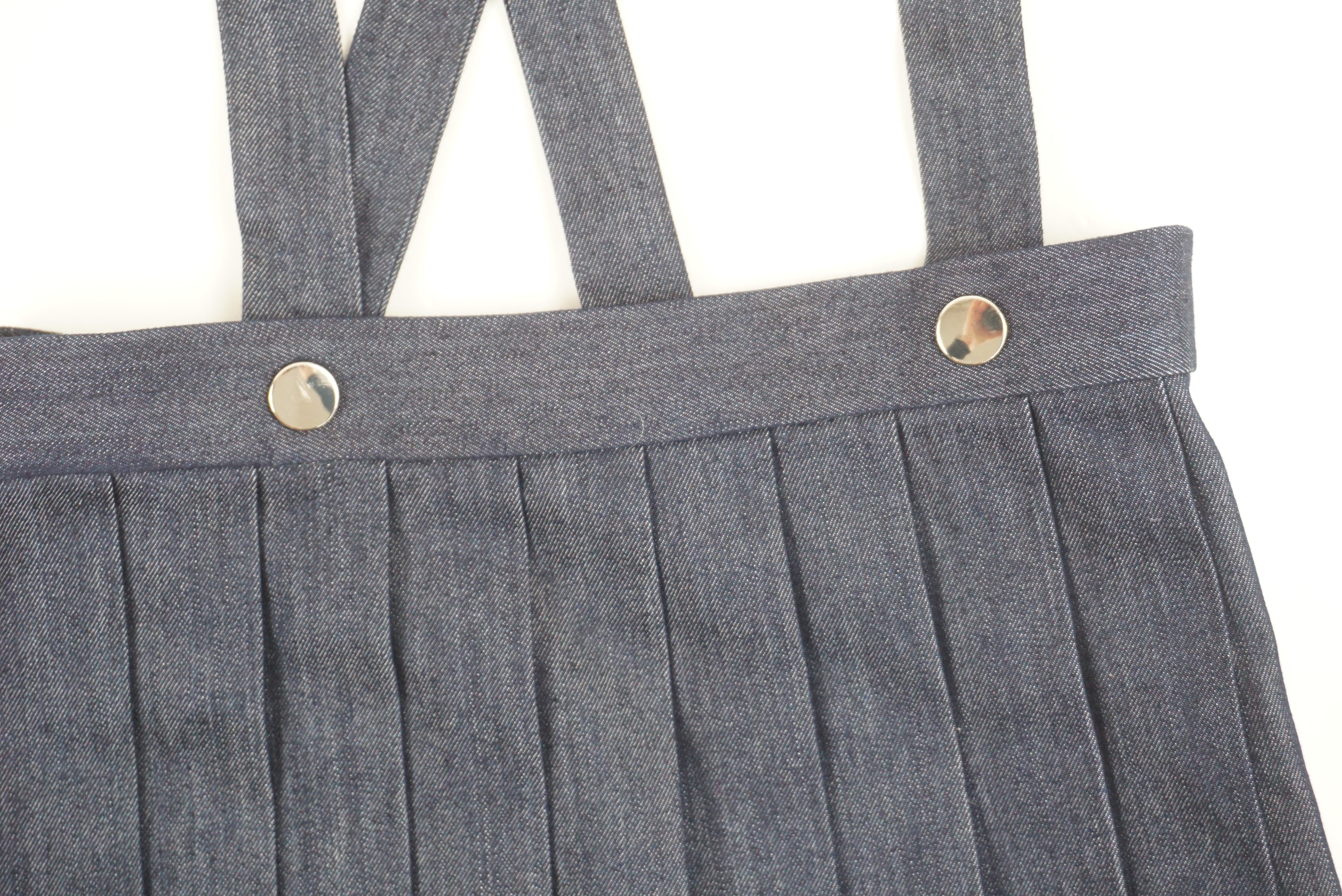 Jupe à bretelles Bleu - 4 ans