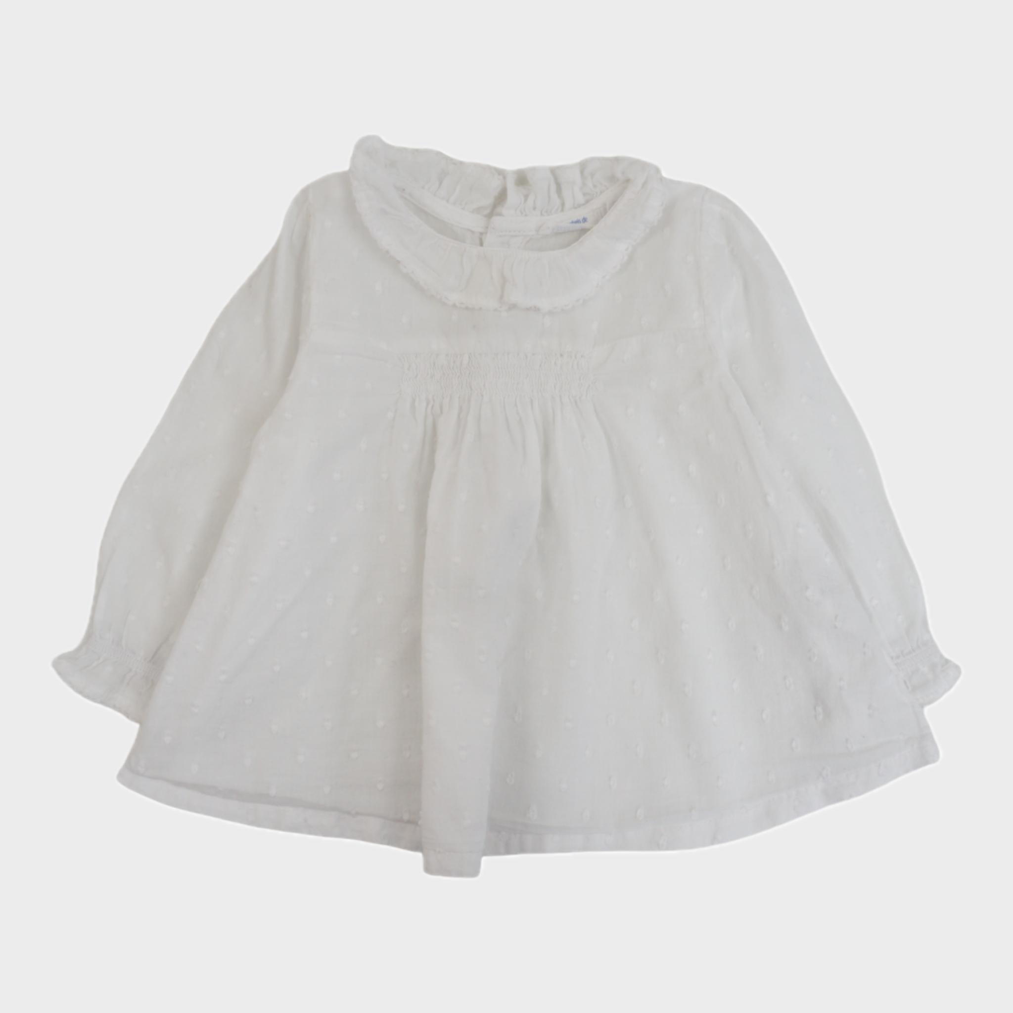 Blouse Blanc - 9 mois