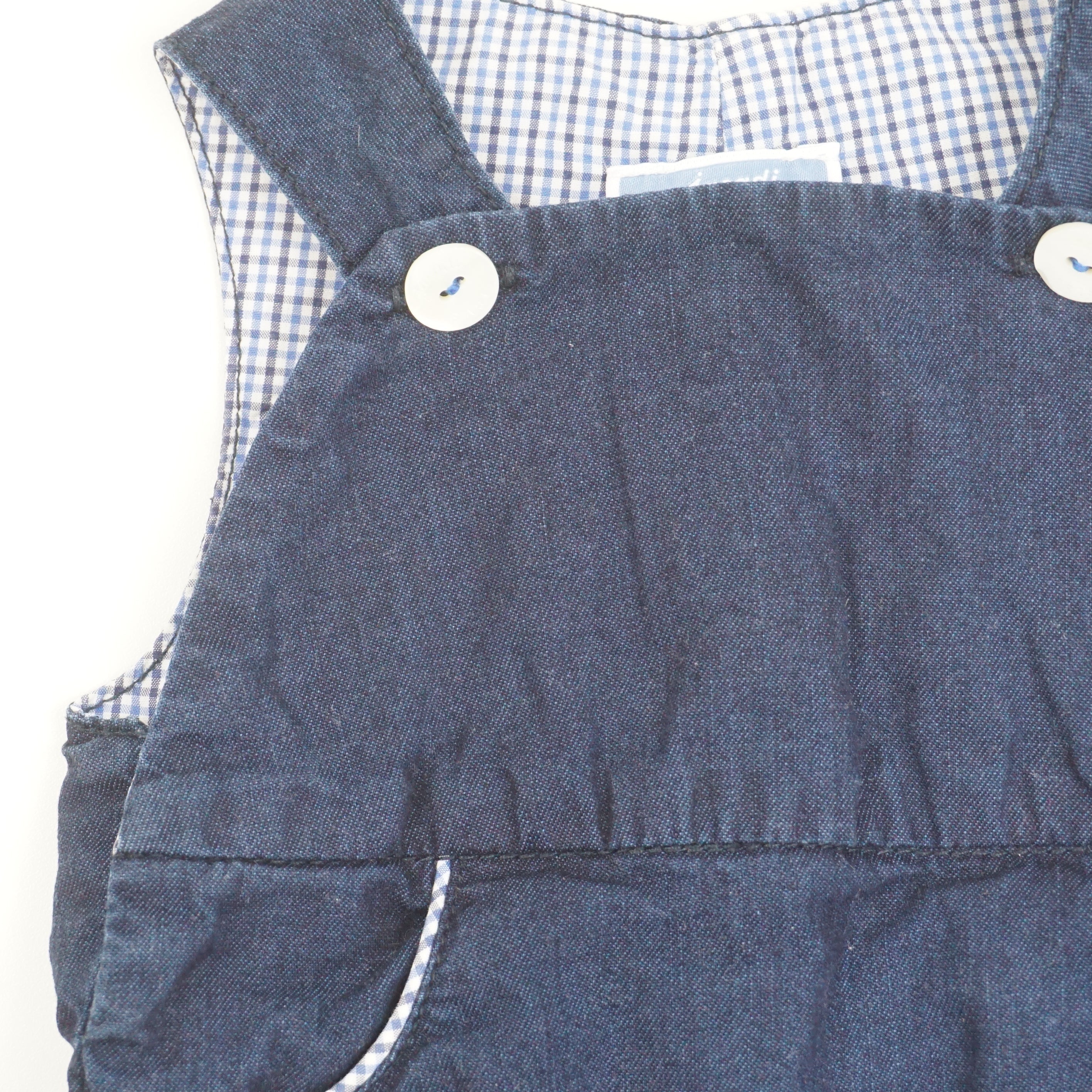 Salopette Bleu - 1 mois