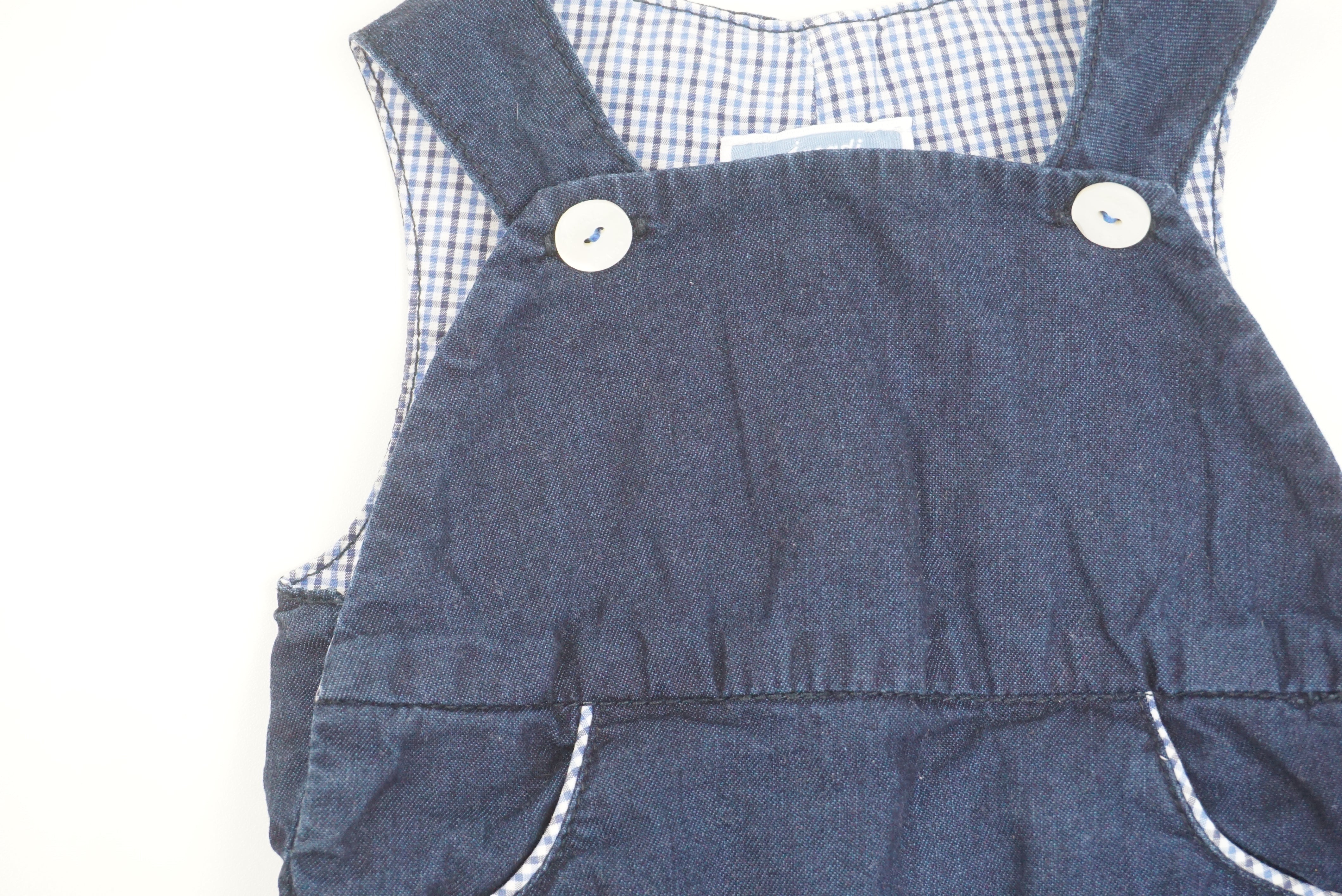 Salopette Bleu - 1 mois