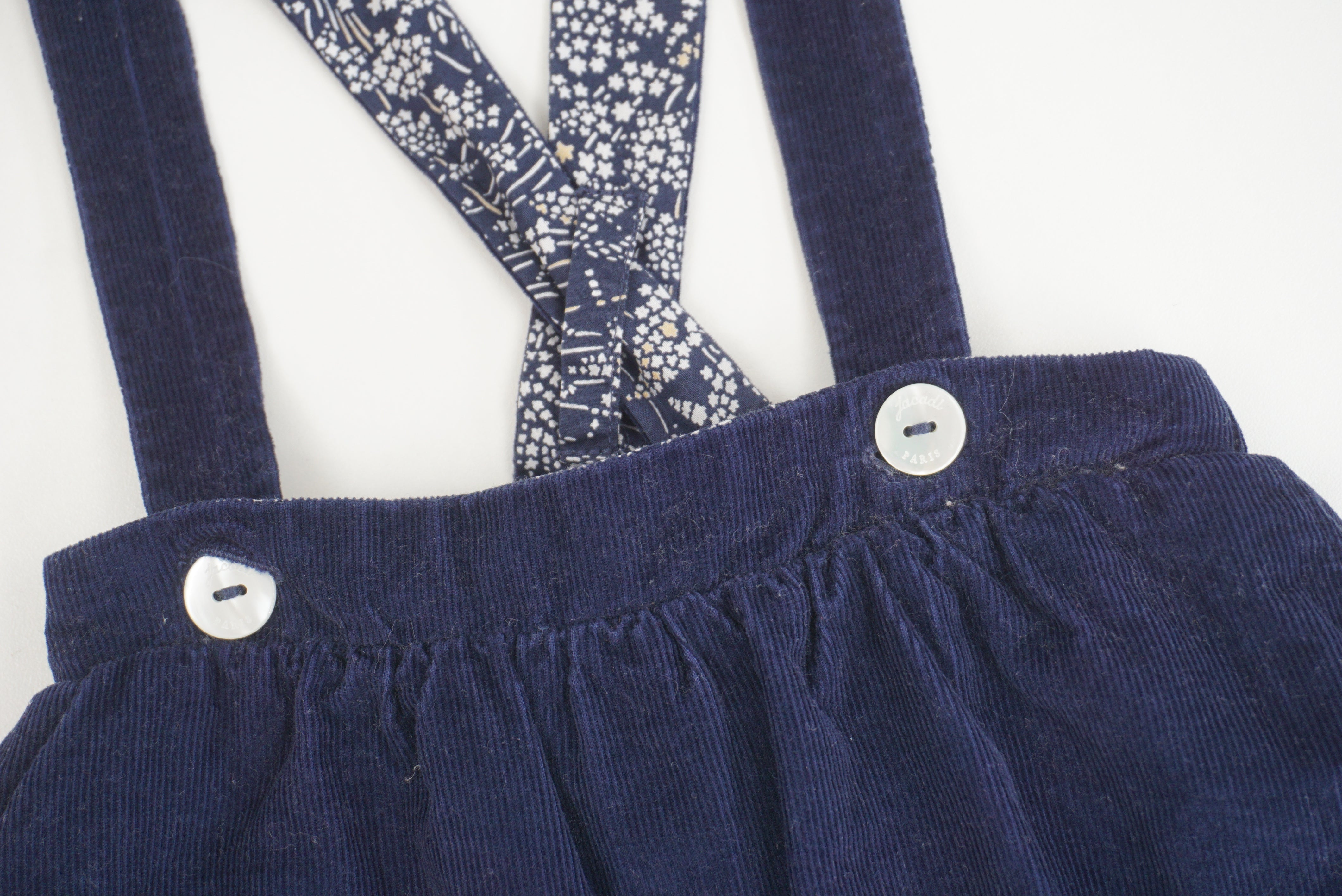 Bloomer à bretelles Bleu - 6 mois