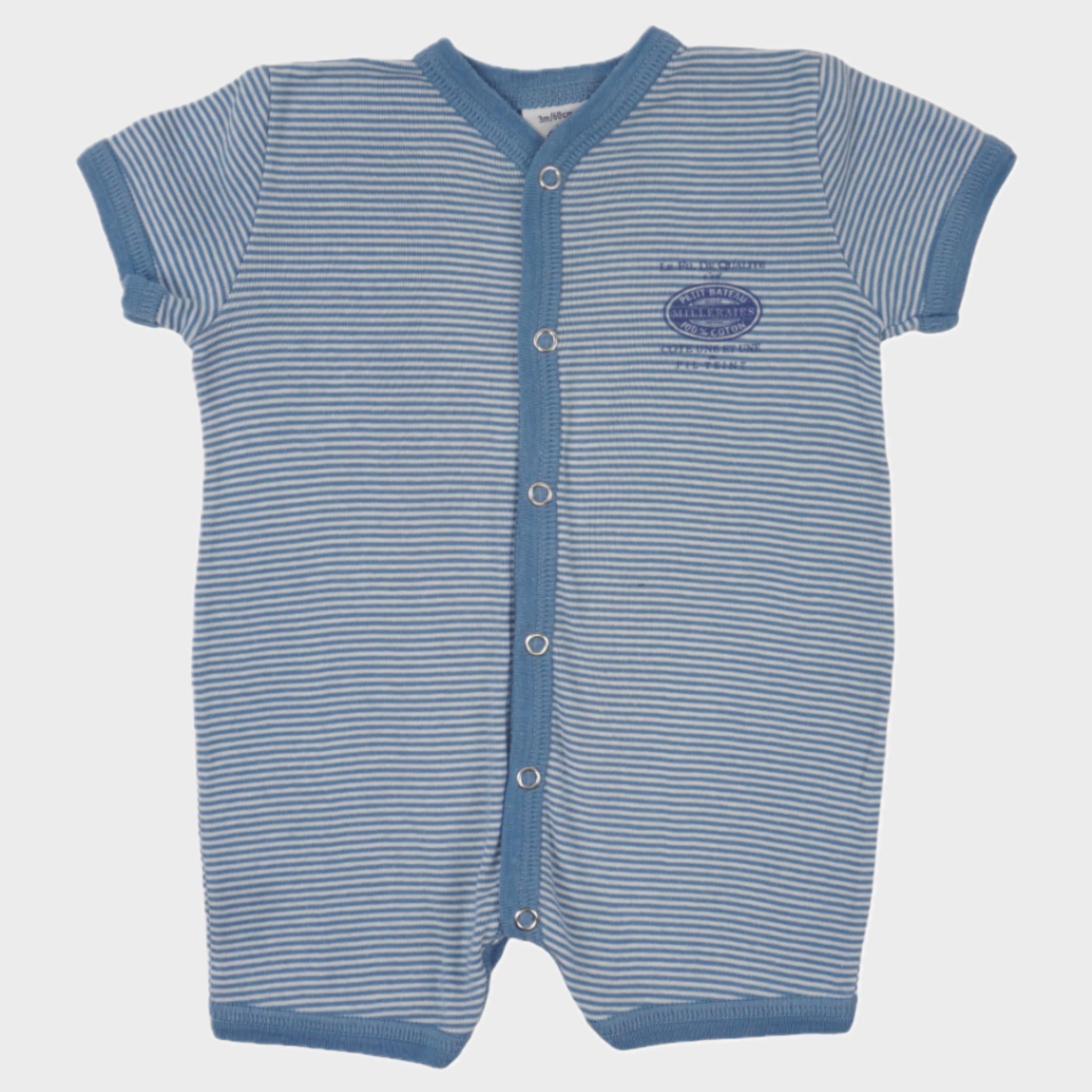 Combishort Bleu - 3 mois