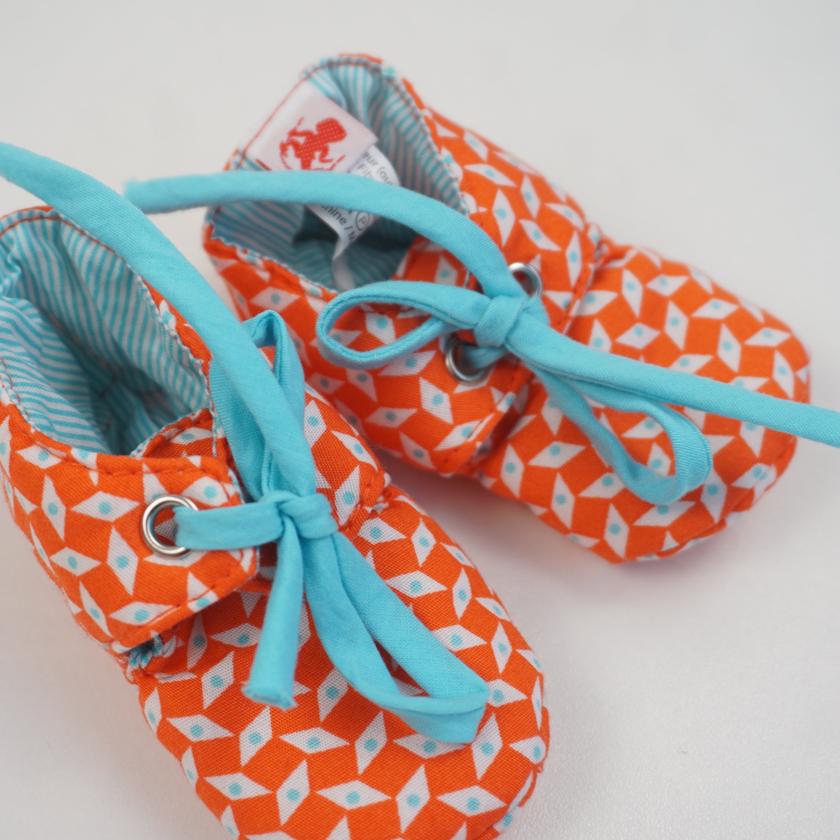 Chaussons Orange - 0/3 mois