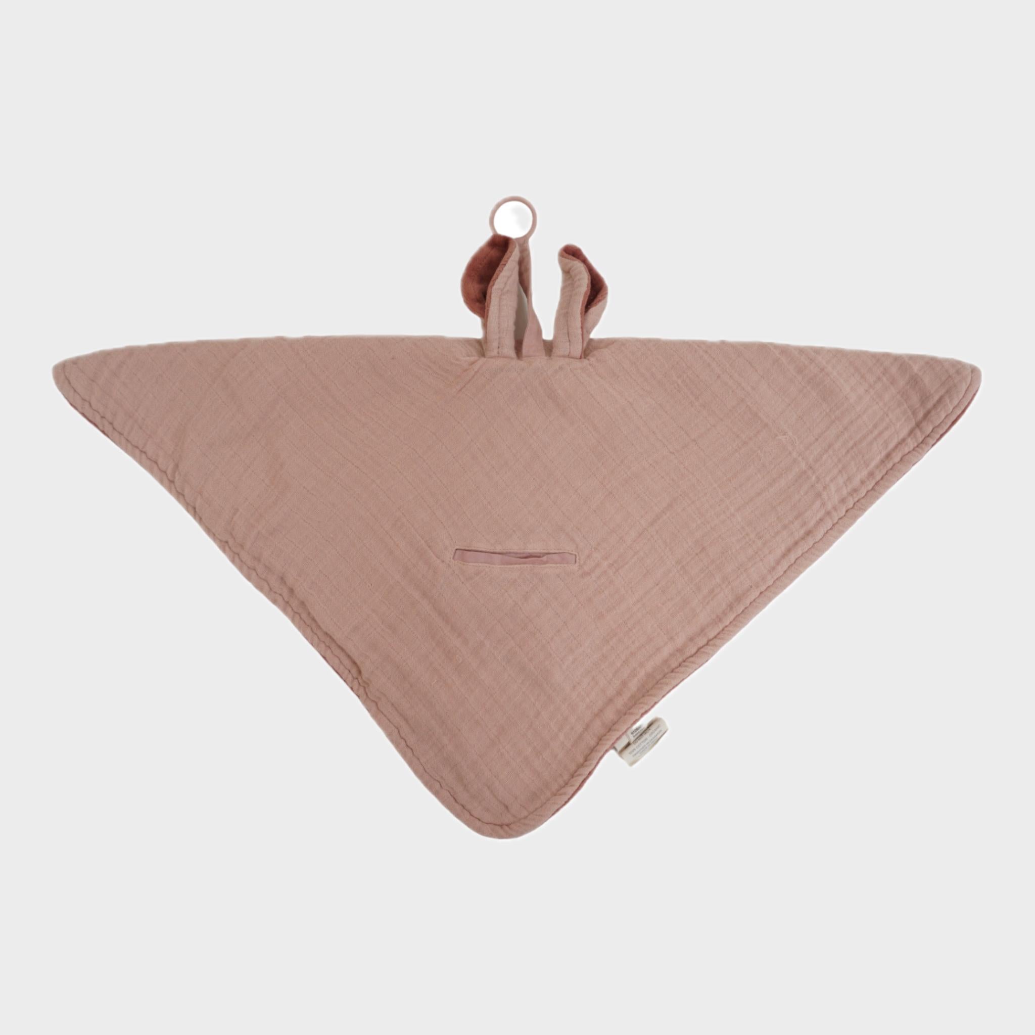 Doudou accroche tétine Rose