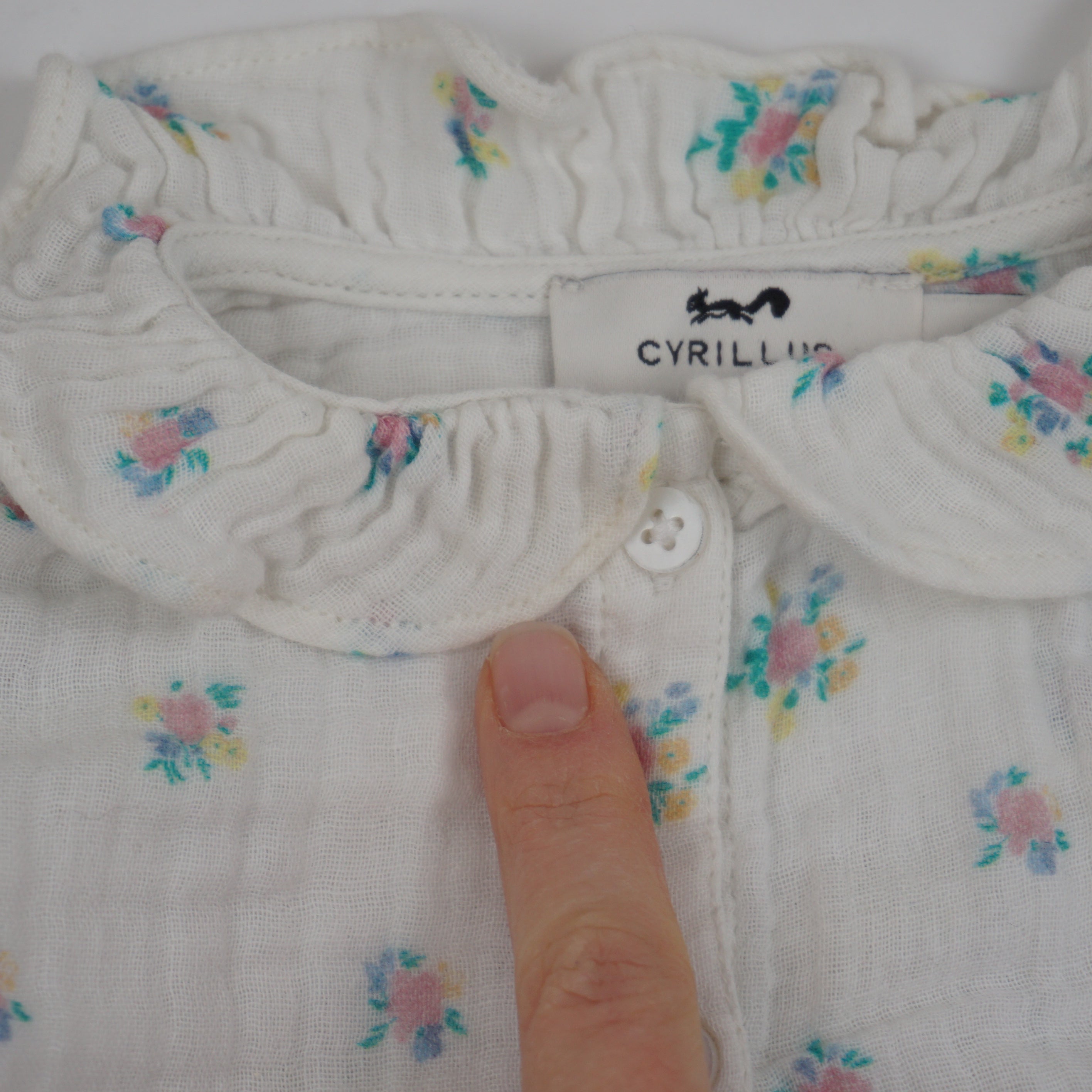 Chemisier Blanc - 3 mois