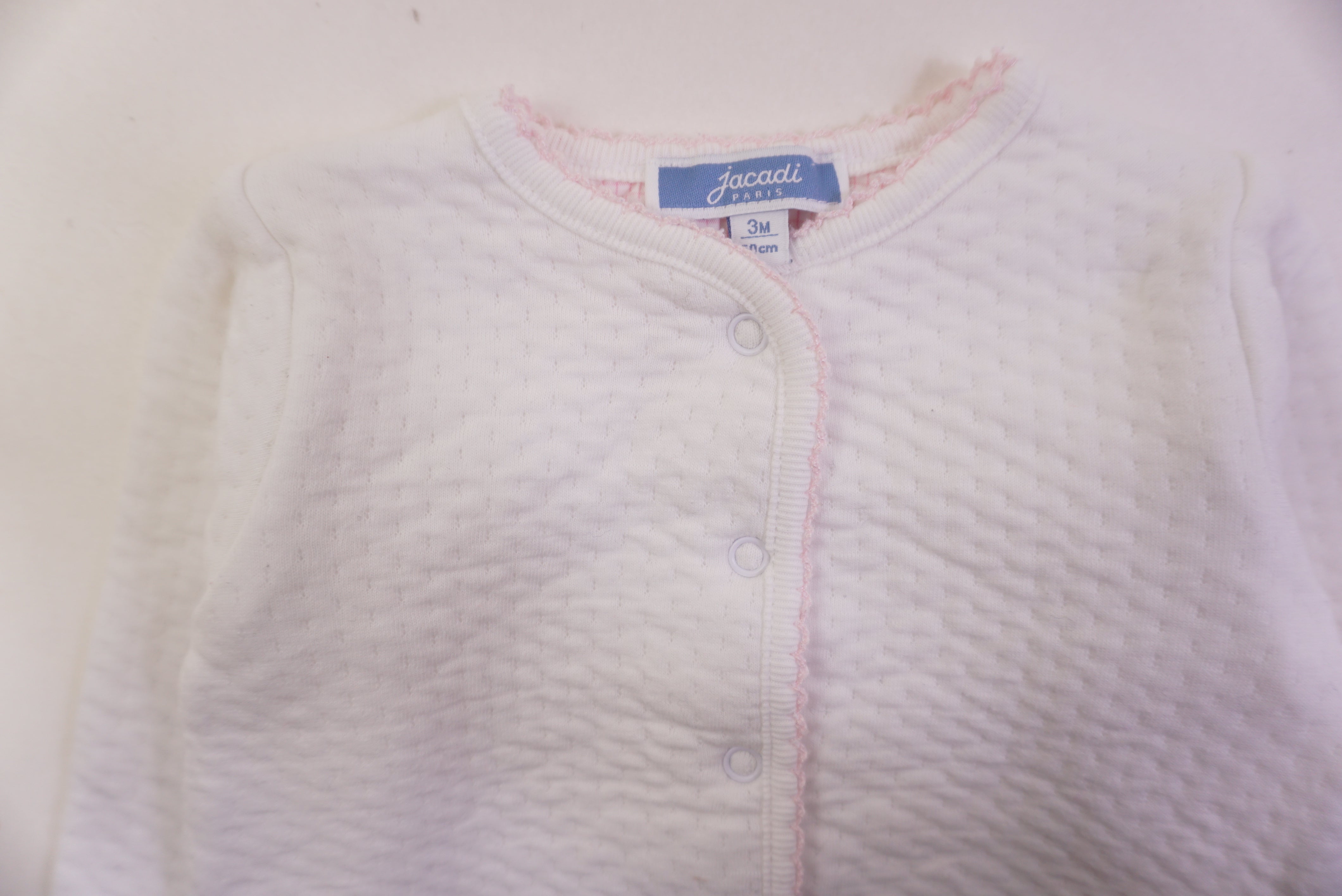 Gilet Blanc - 3 mois