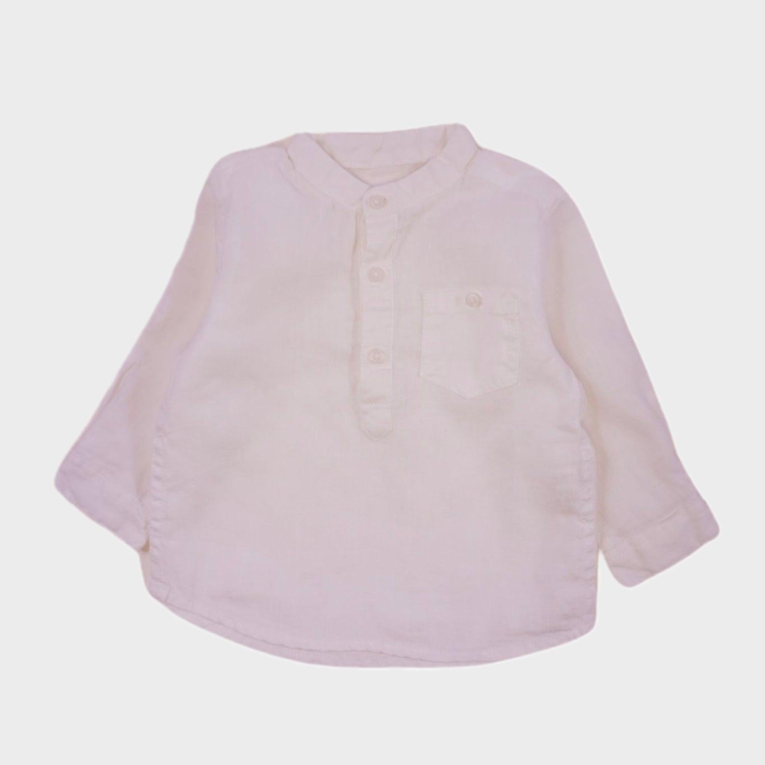 Blouse Blanc - 6 mois