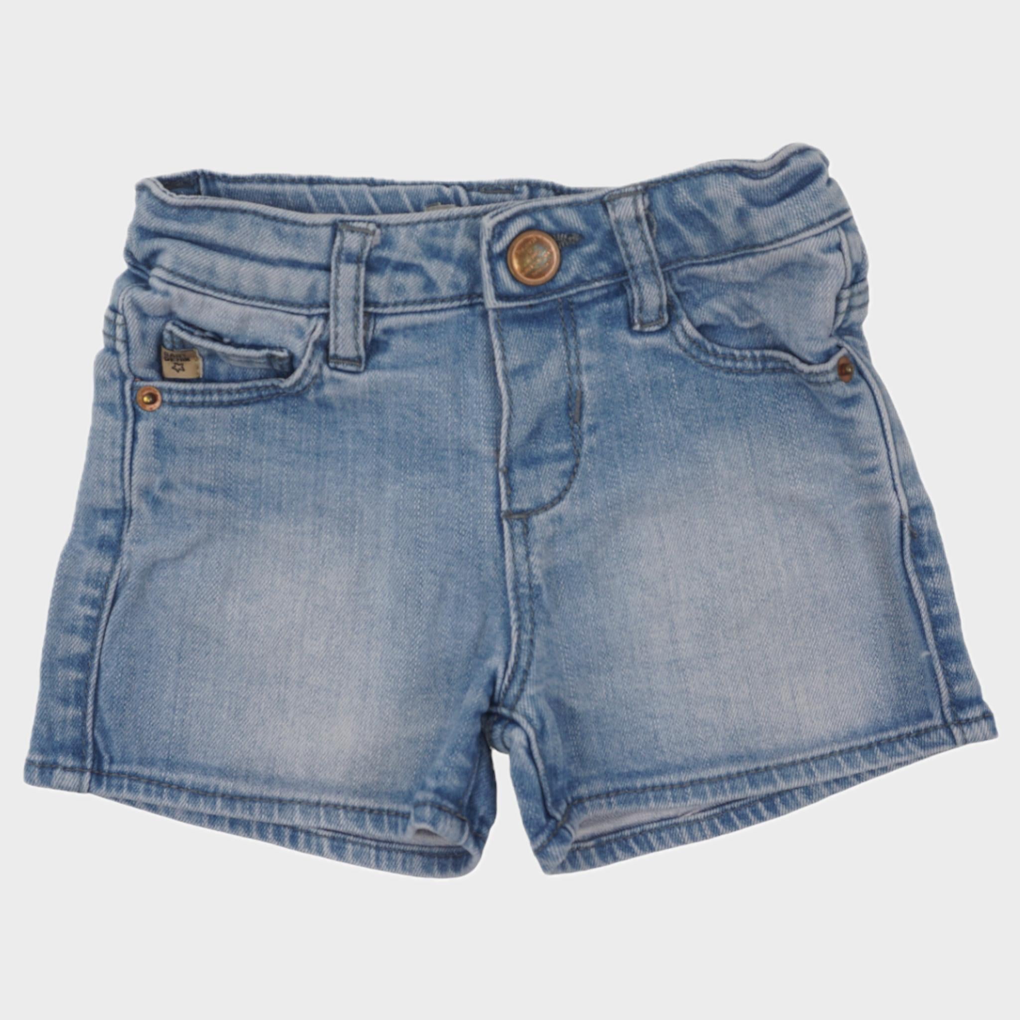 Short Bleu - 9/12 mois