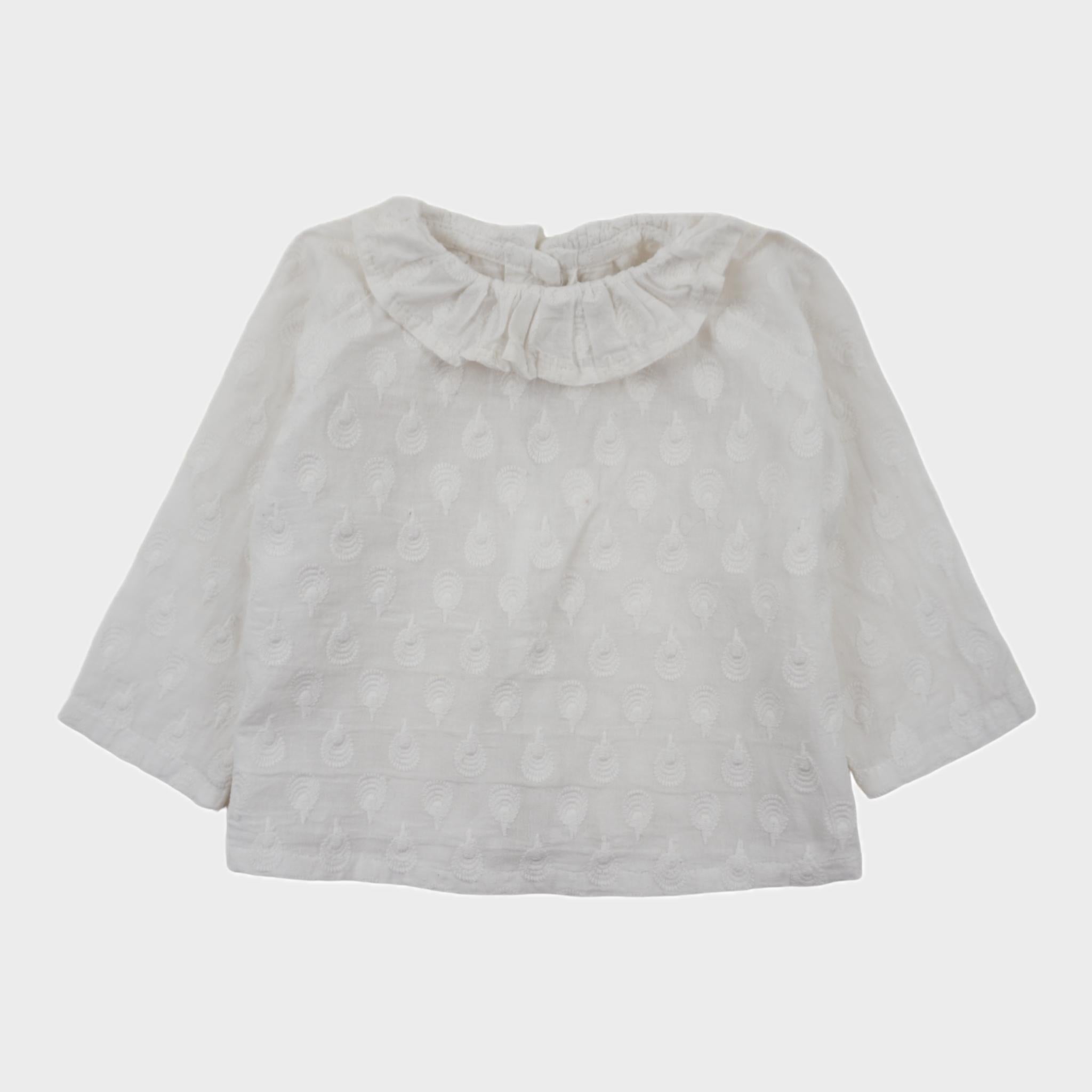 Blouse Blanc - 6 mois