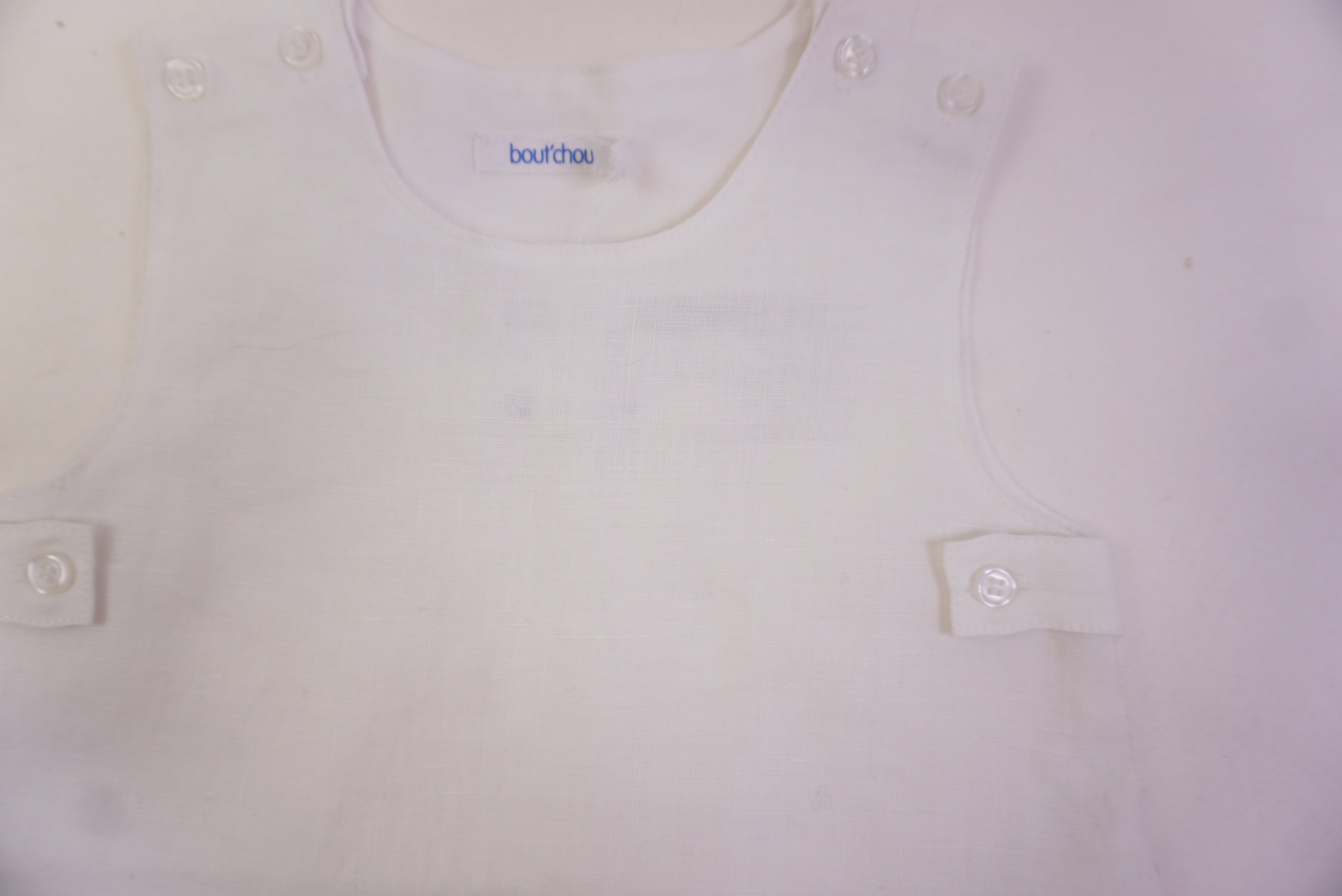 Combishort Blanc - 6 mois