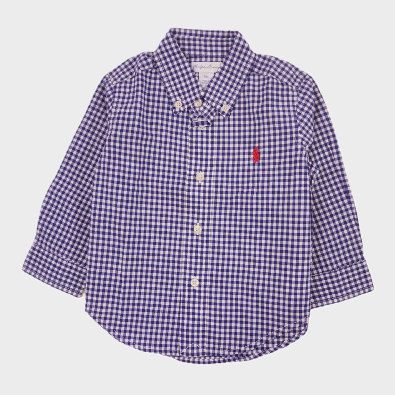 Chemise Bleu - 12 mois