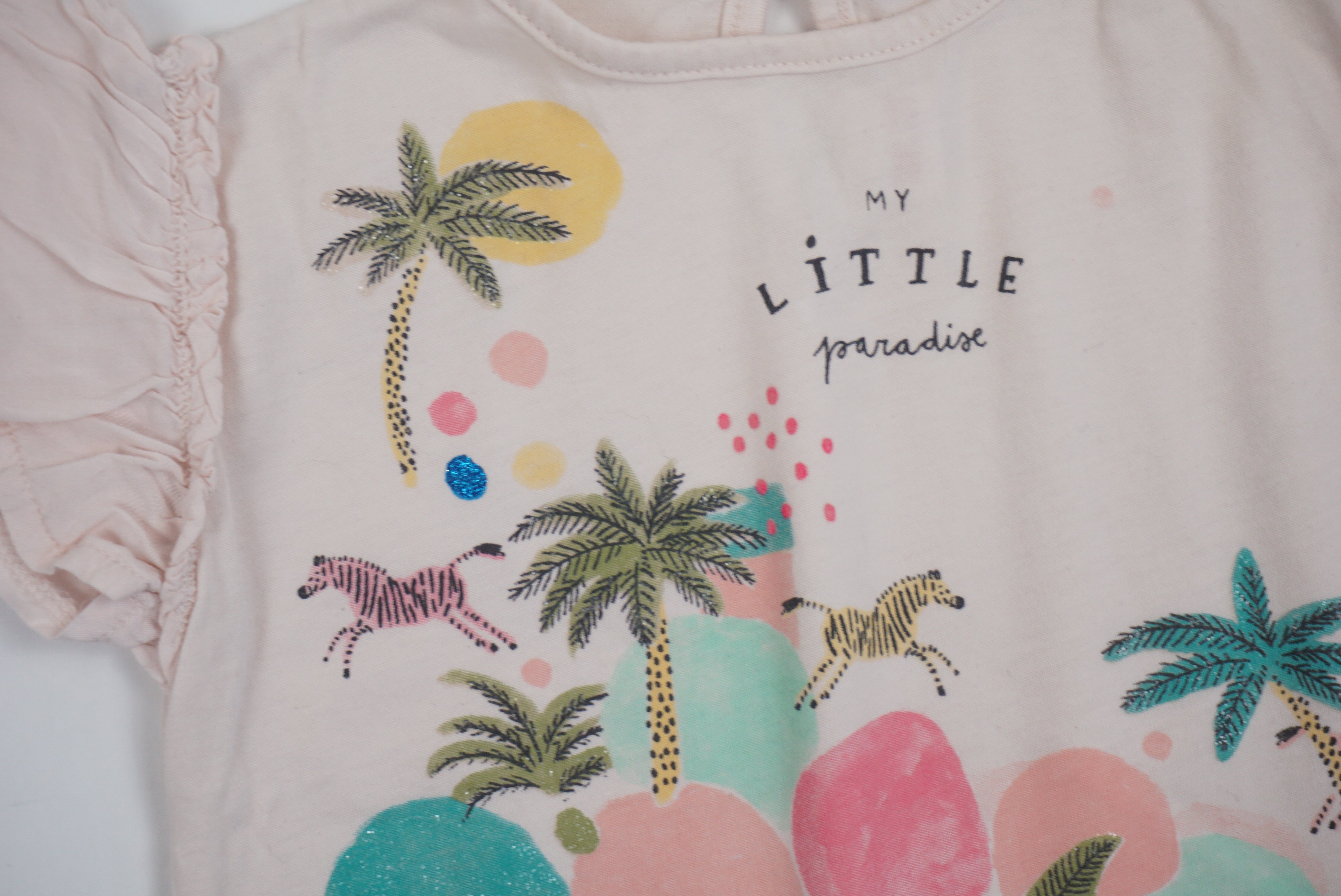 T-shirt Rose - 6/9 mois