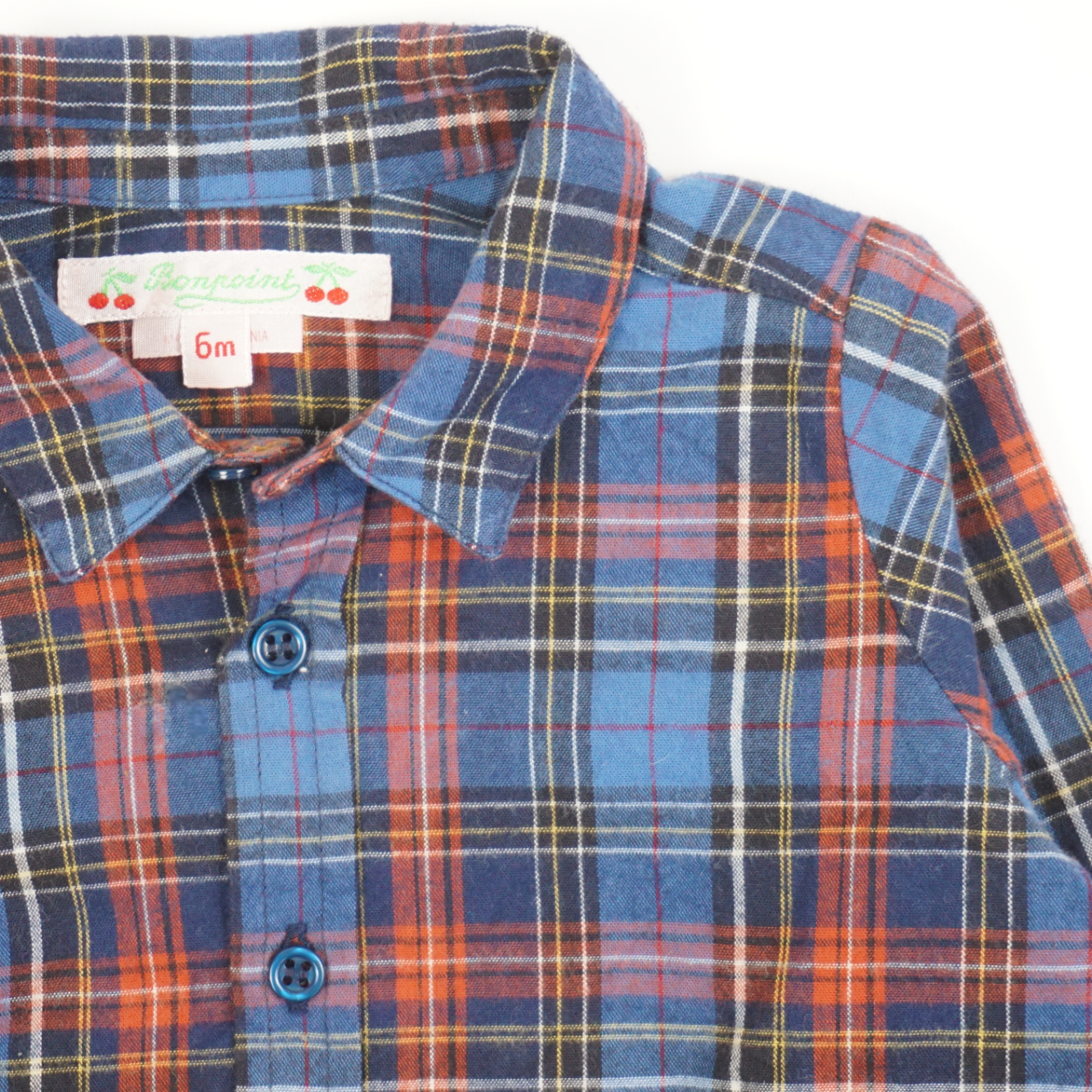 Chemise Bleu - 6 mois