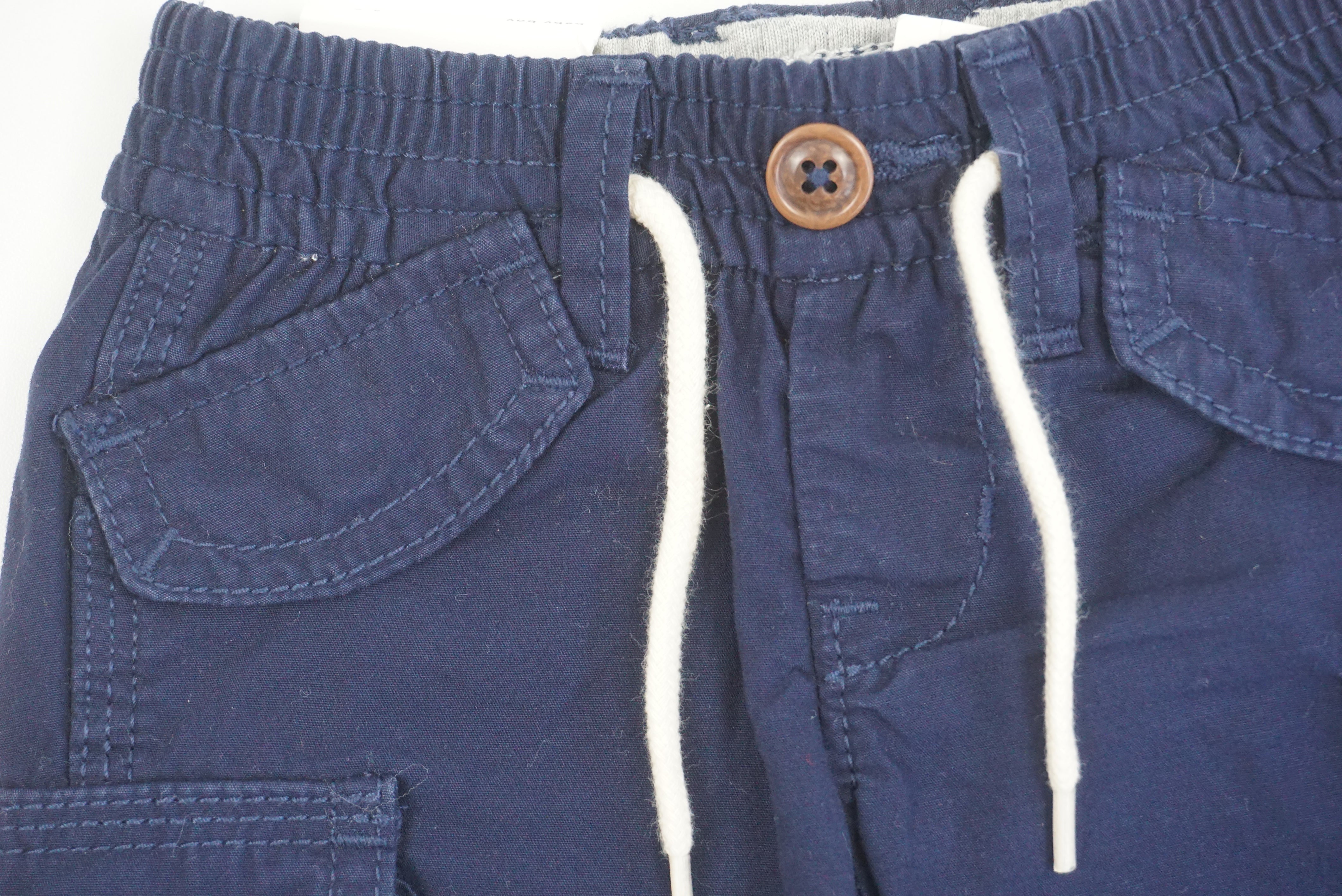 Short Bleu - 3/6 mois