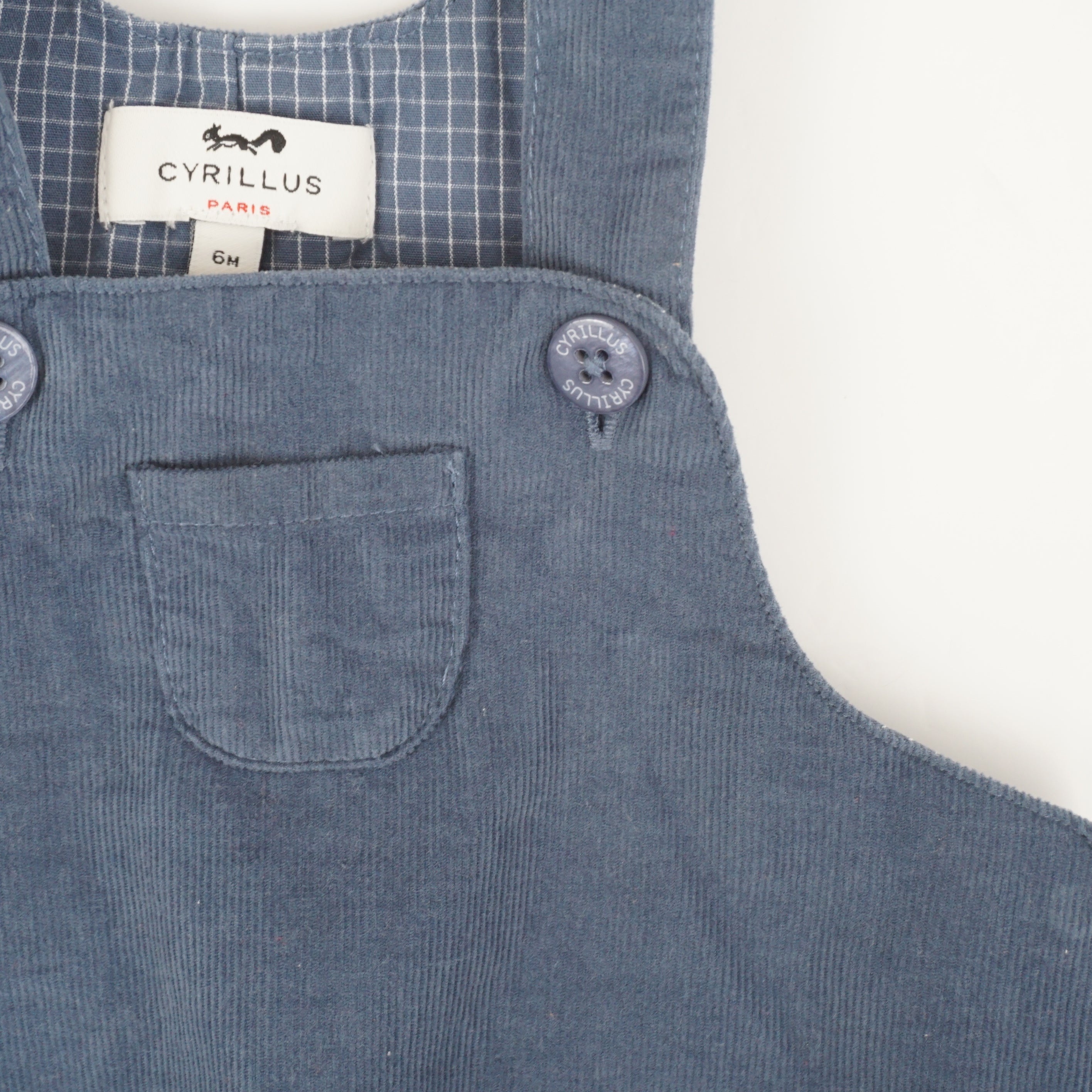 Salopette bleu - 6 mois