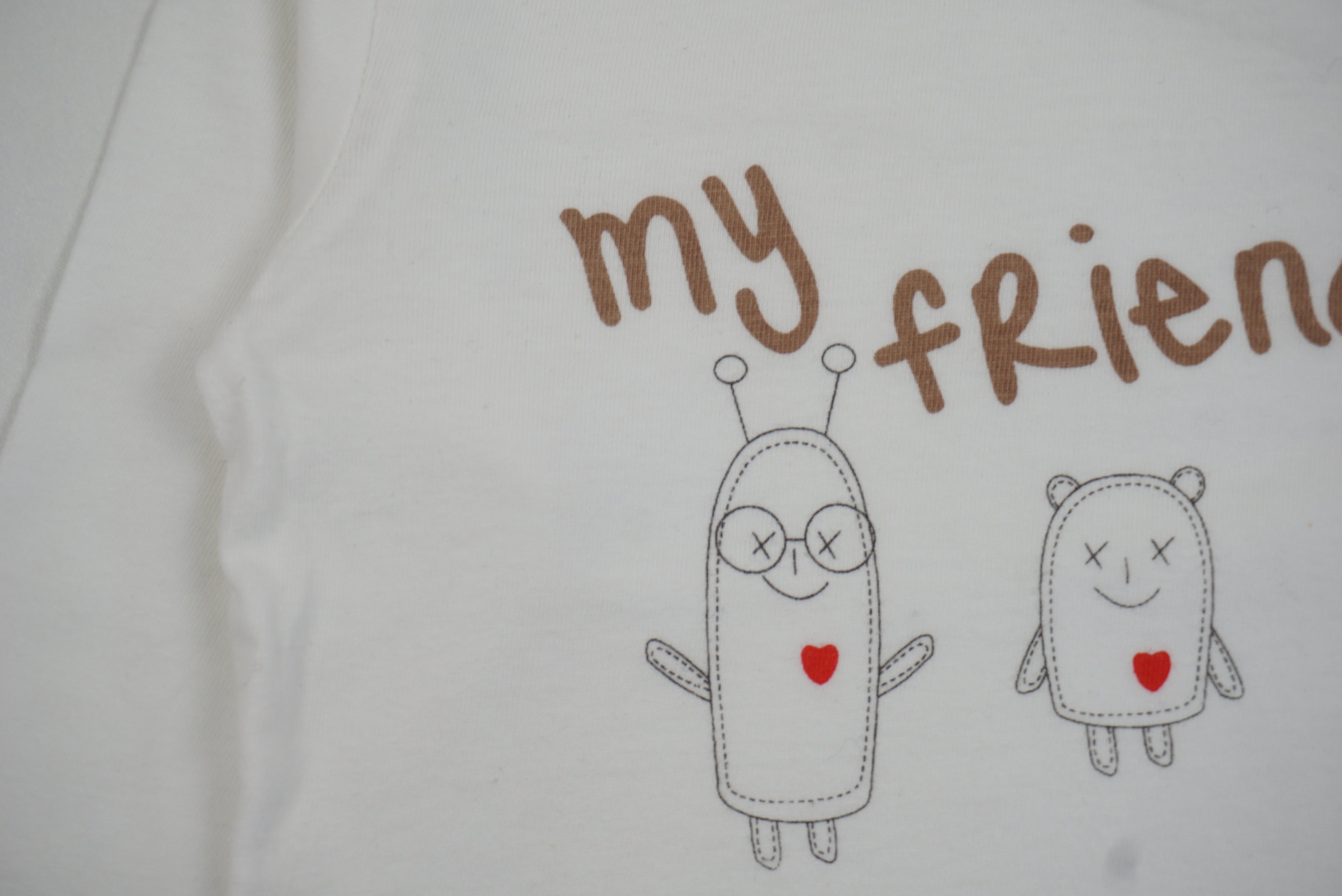 T-shirt Blanc - 6/9 mois