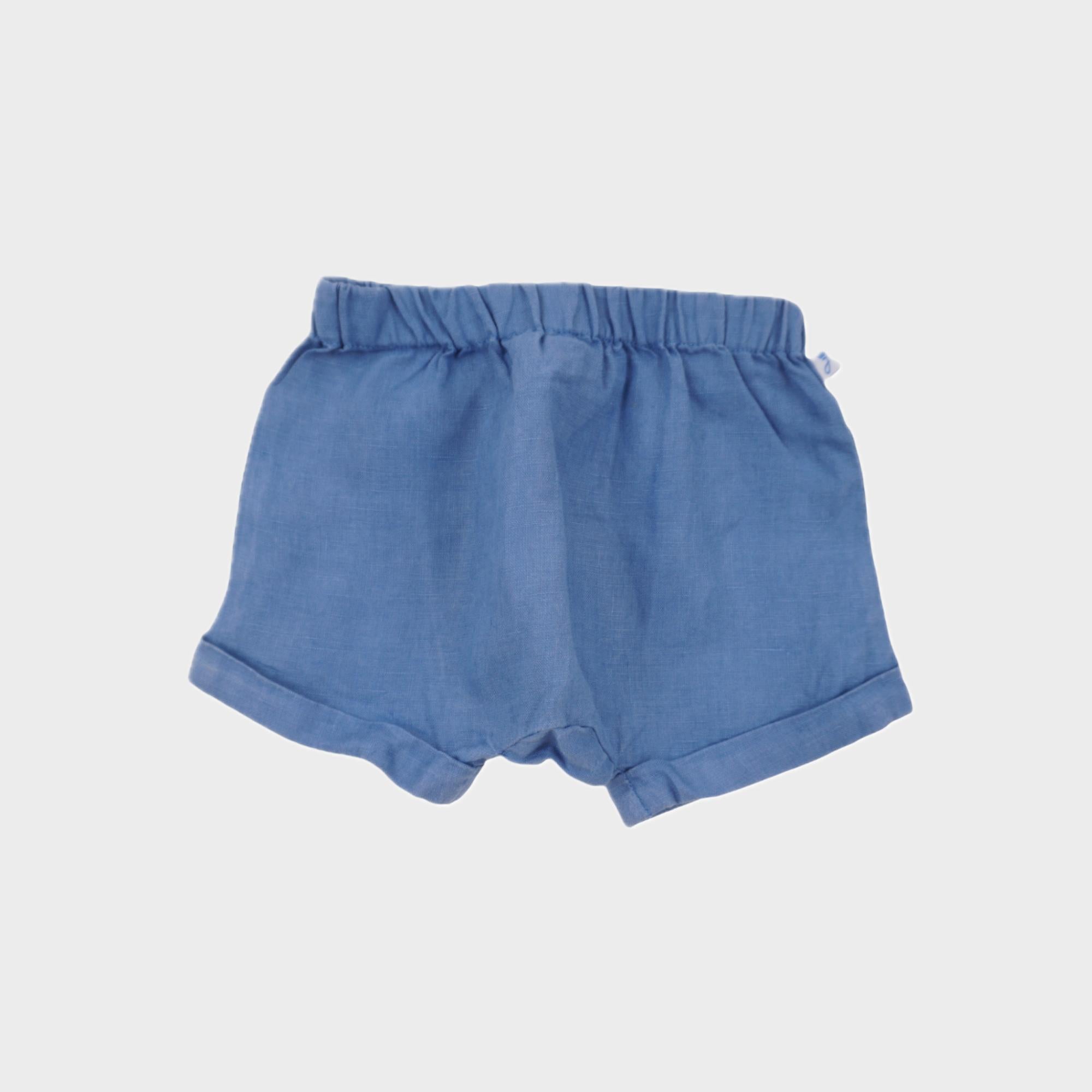 Short Bleu - 6 mois