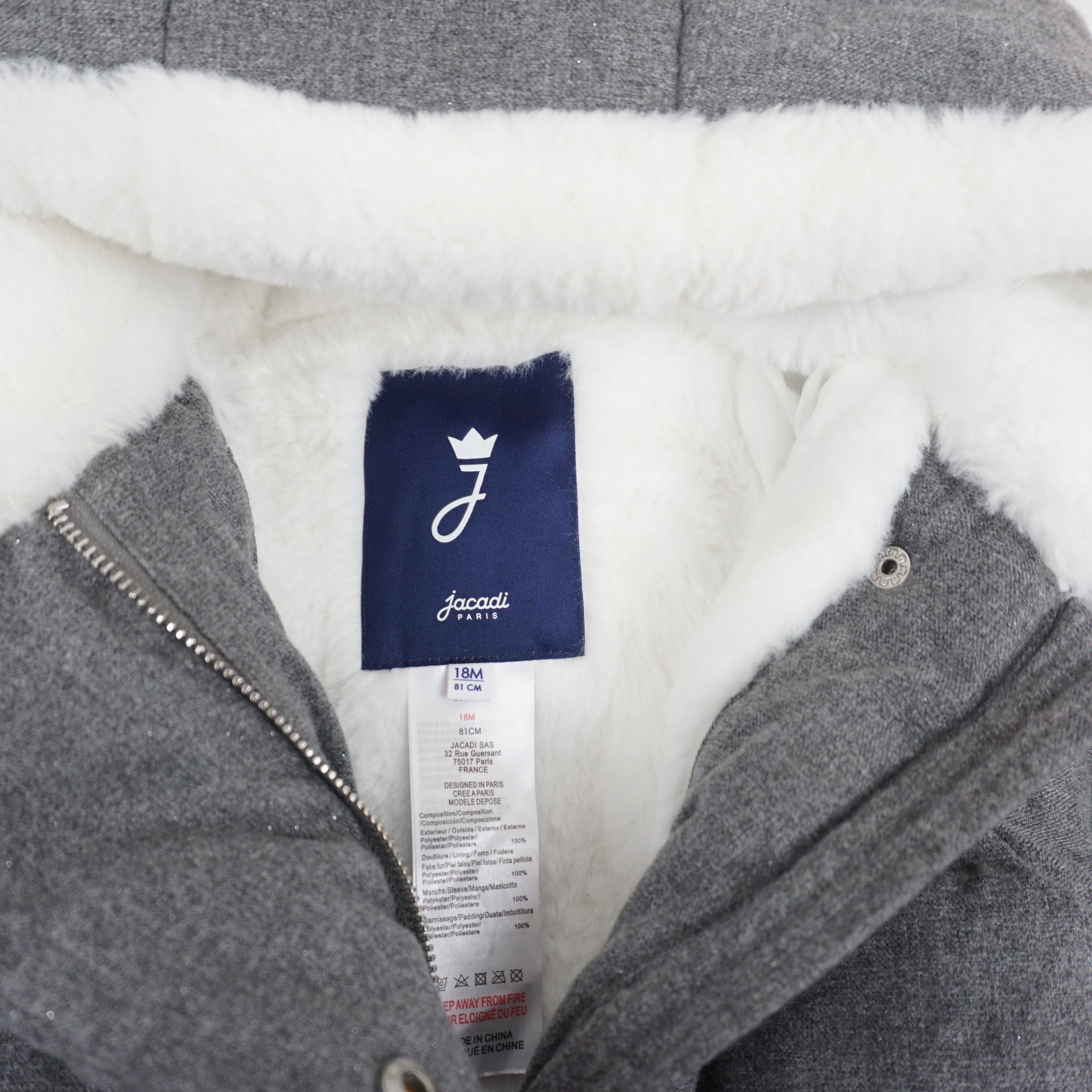 Manteau Gris - 18 mois