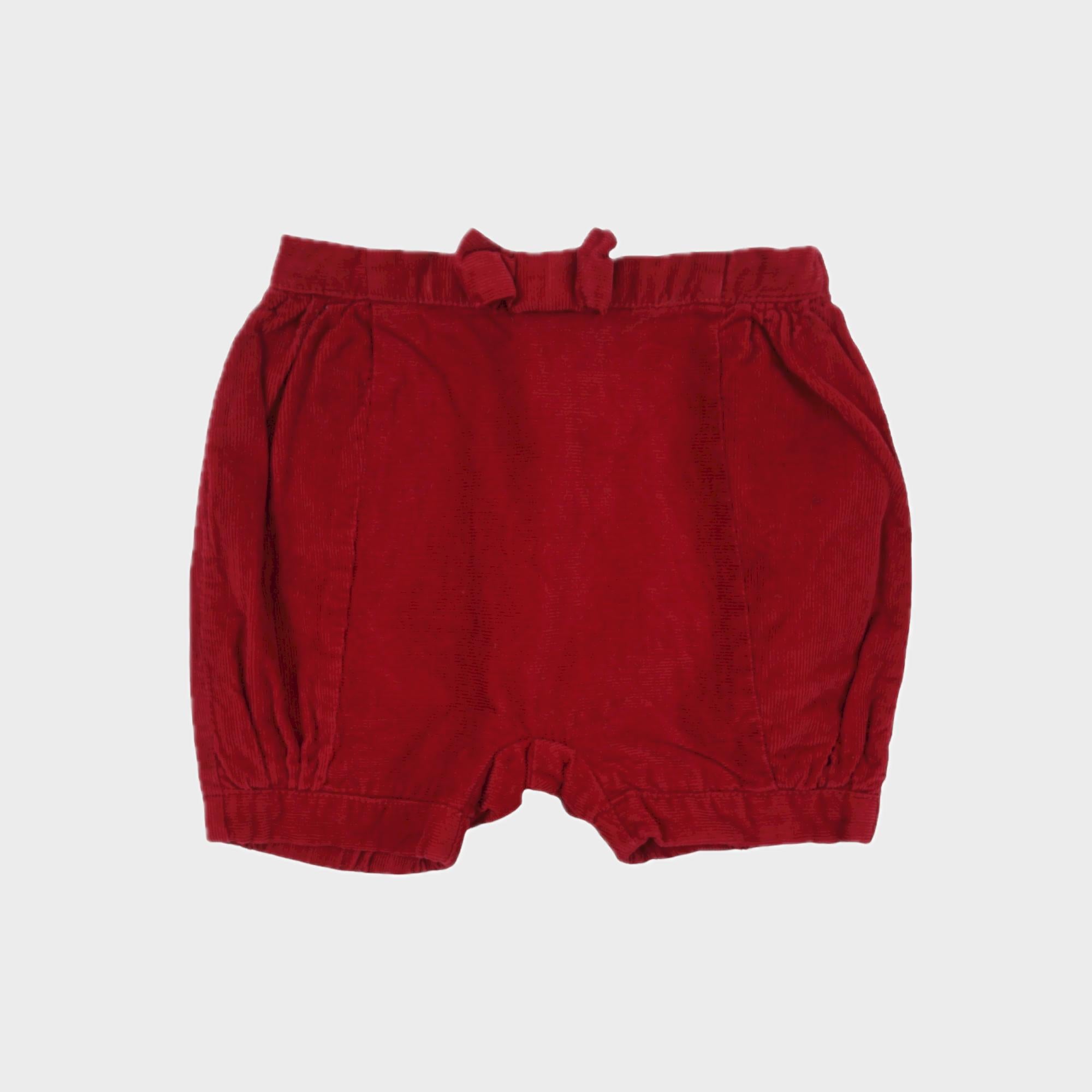Short Rouge - 6 mois