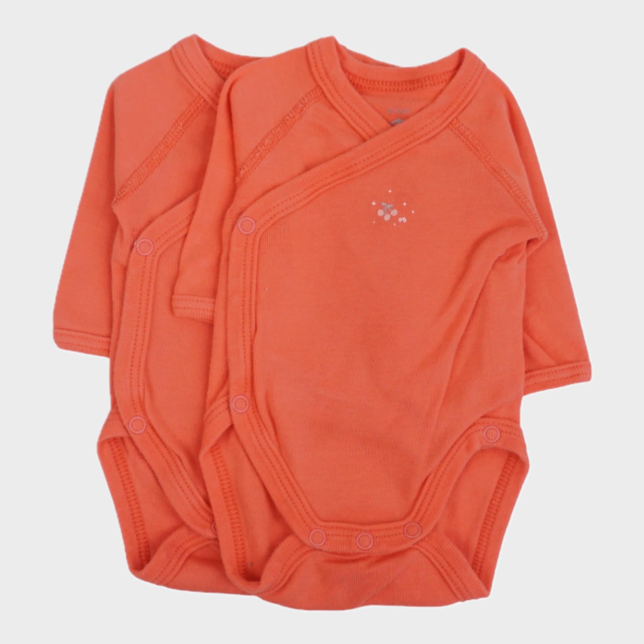 Lot de 2 bodies Rose - 00 mois