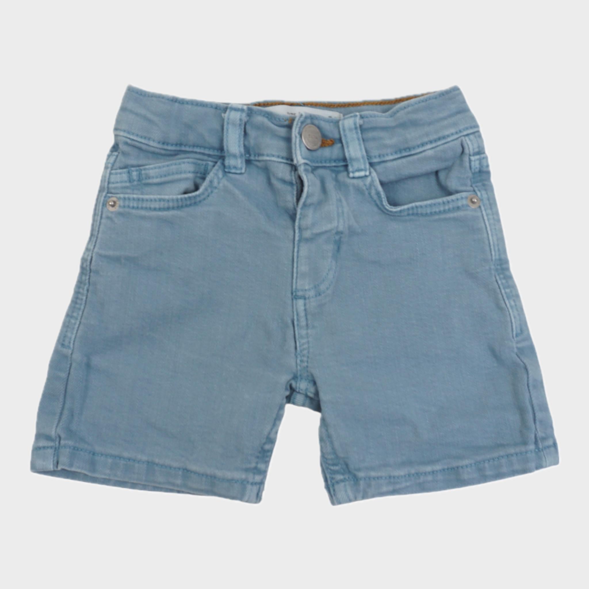 Short Bleu - 9/12 mois