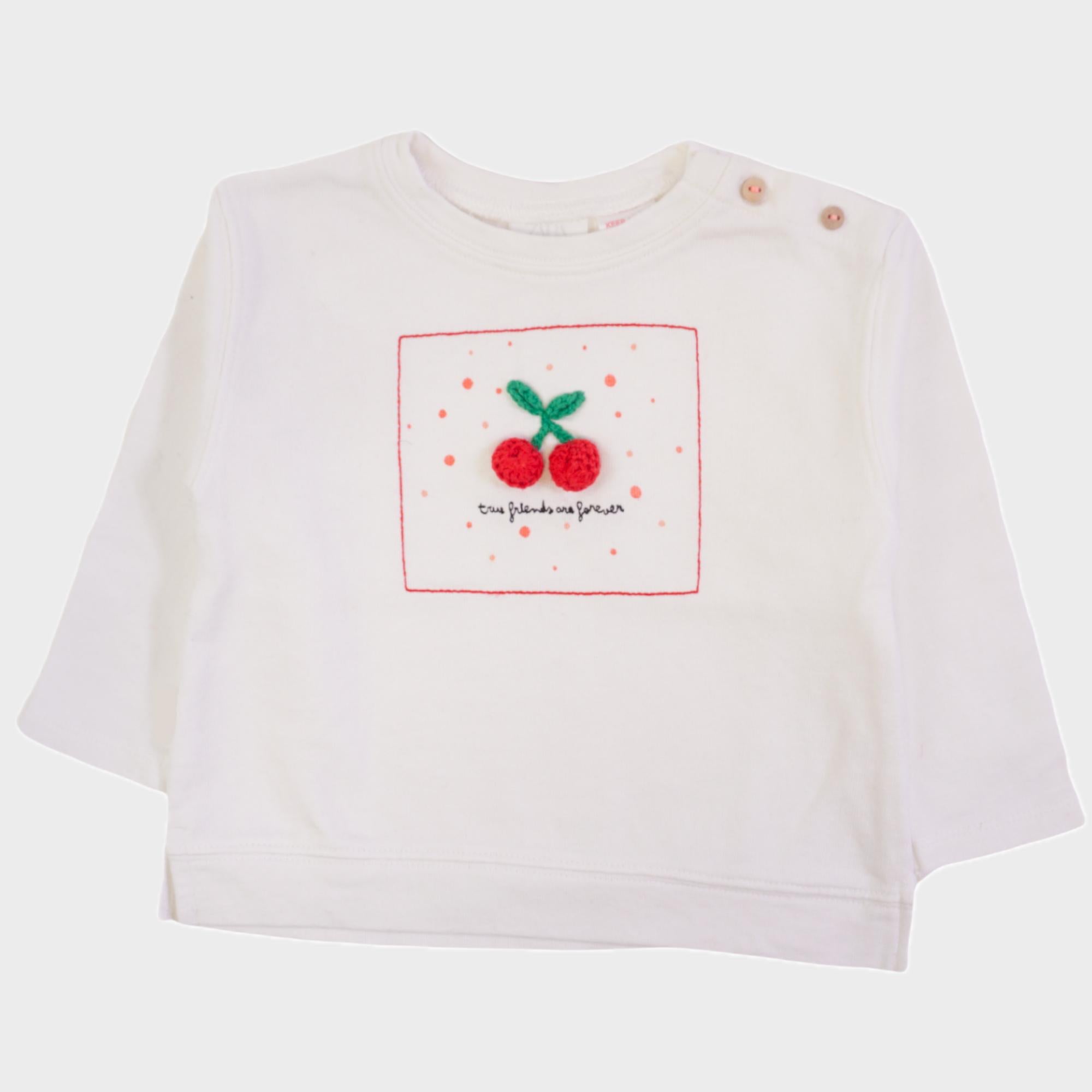 Sweat Blanc - 9/12 mois