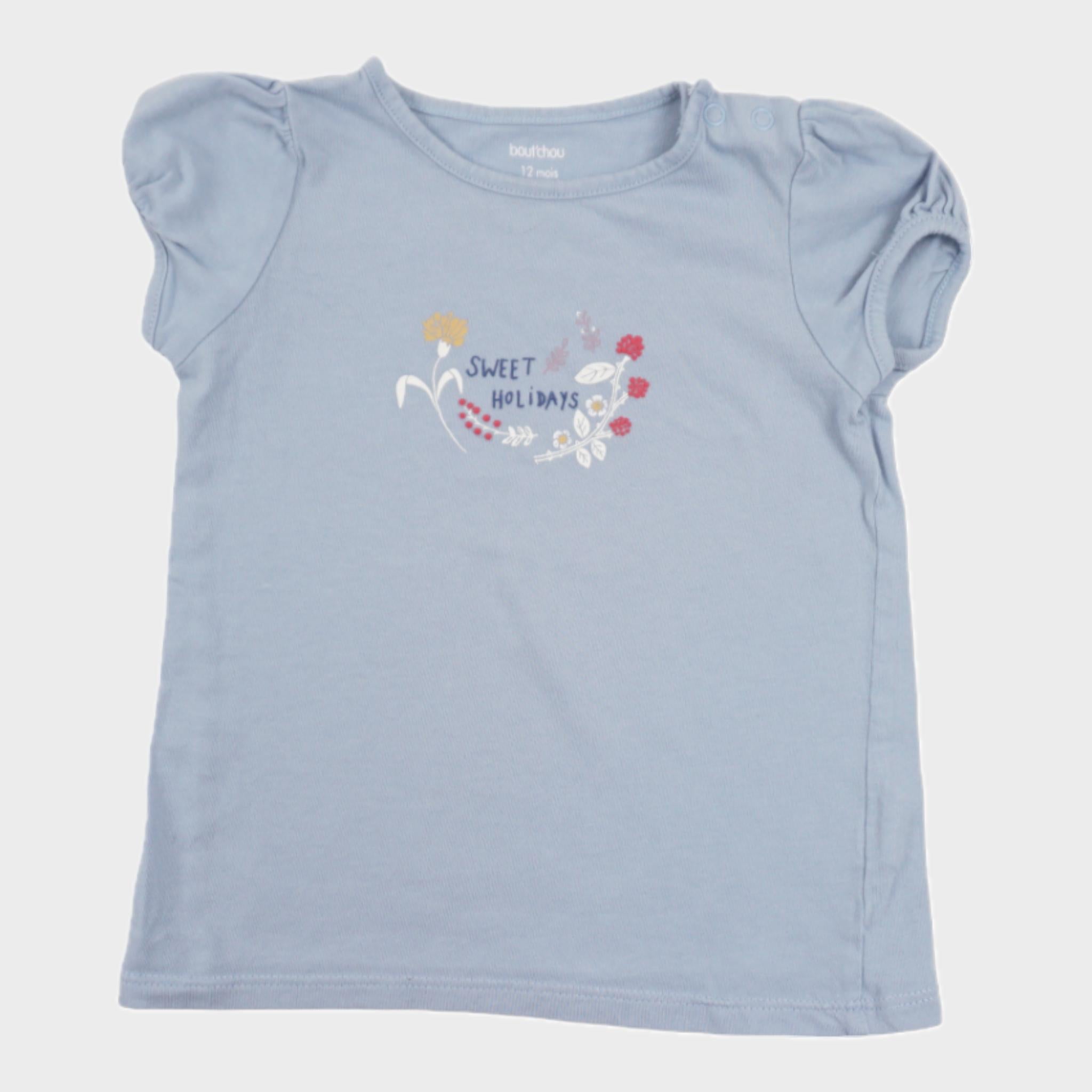 T-shirt Bleu - 12 mois