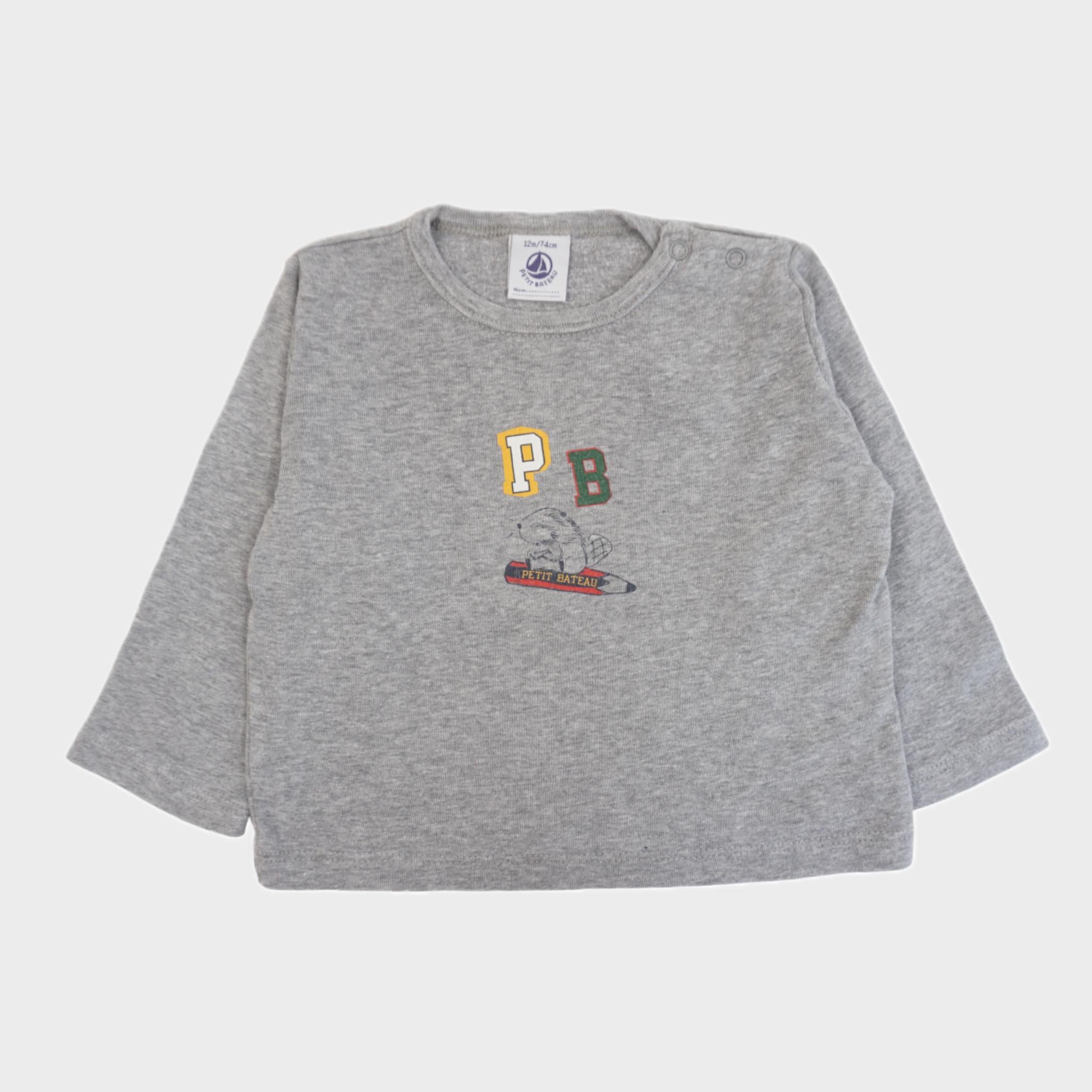 T-shirt Gris - 12 mois