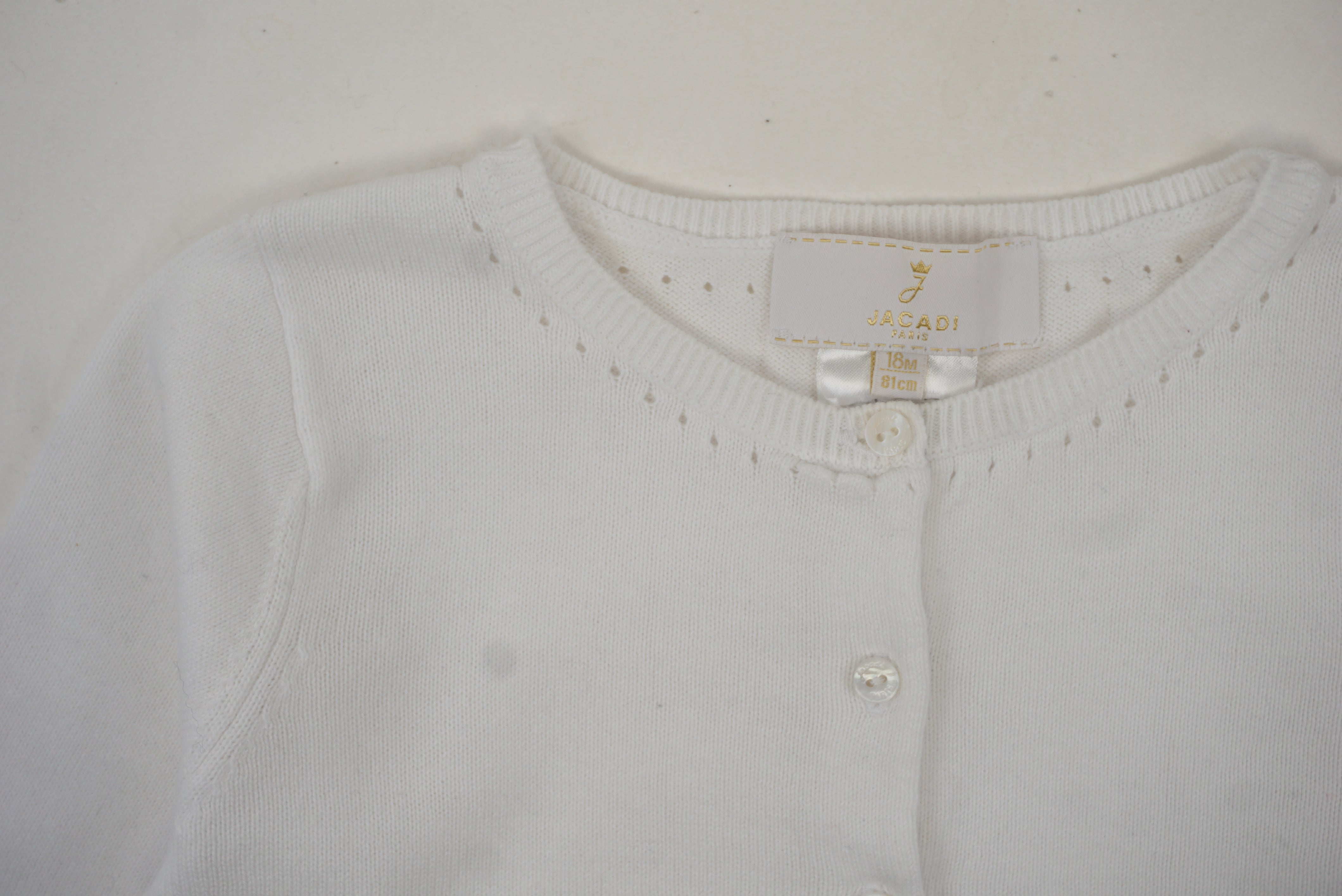 Boléro Blanc - 18 mois