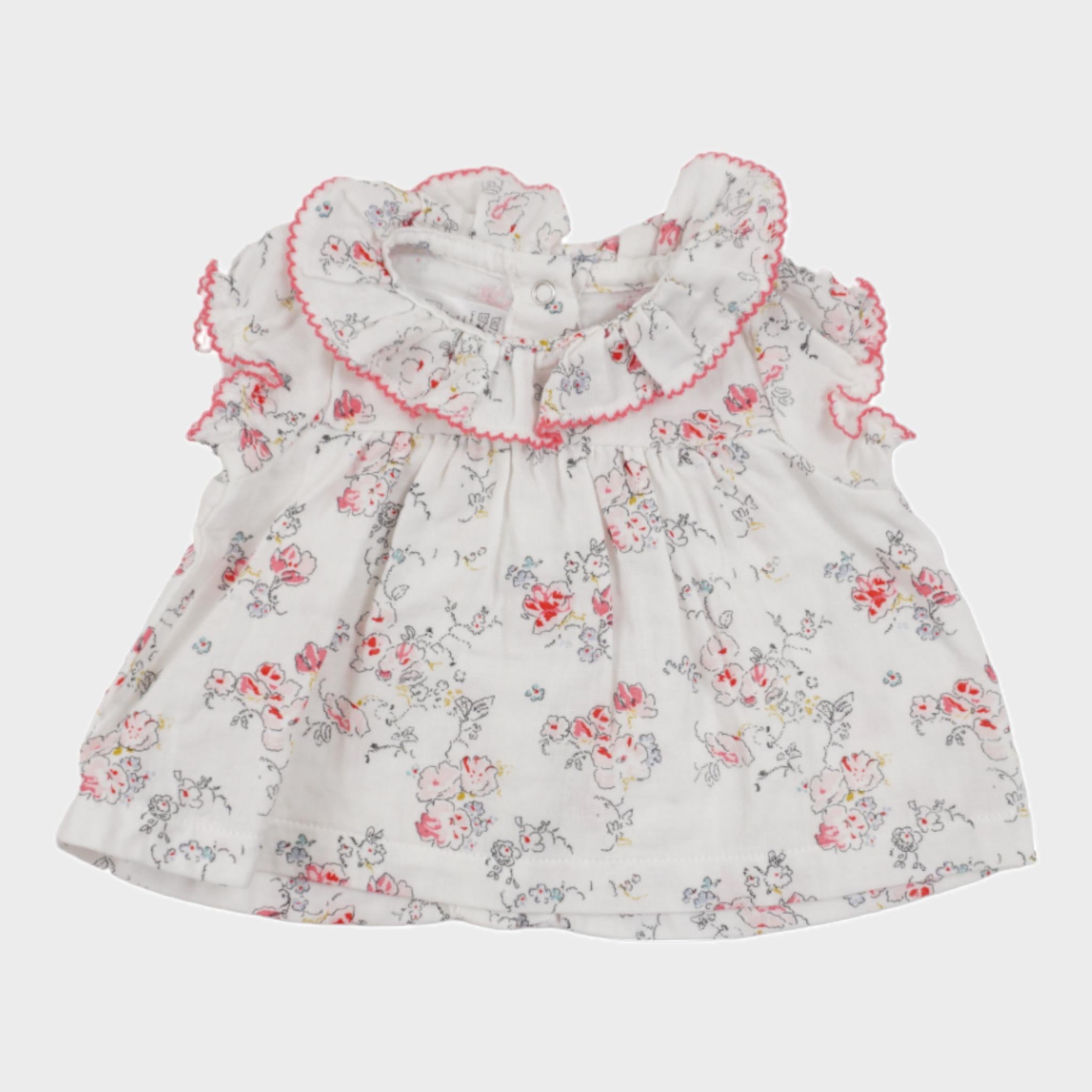 Blouse Blanc - 1 mois