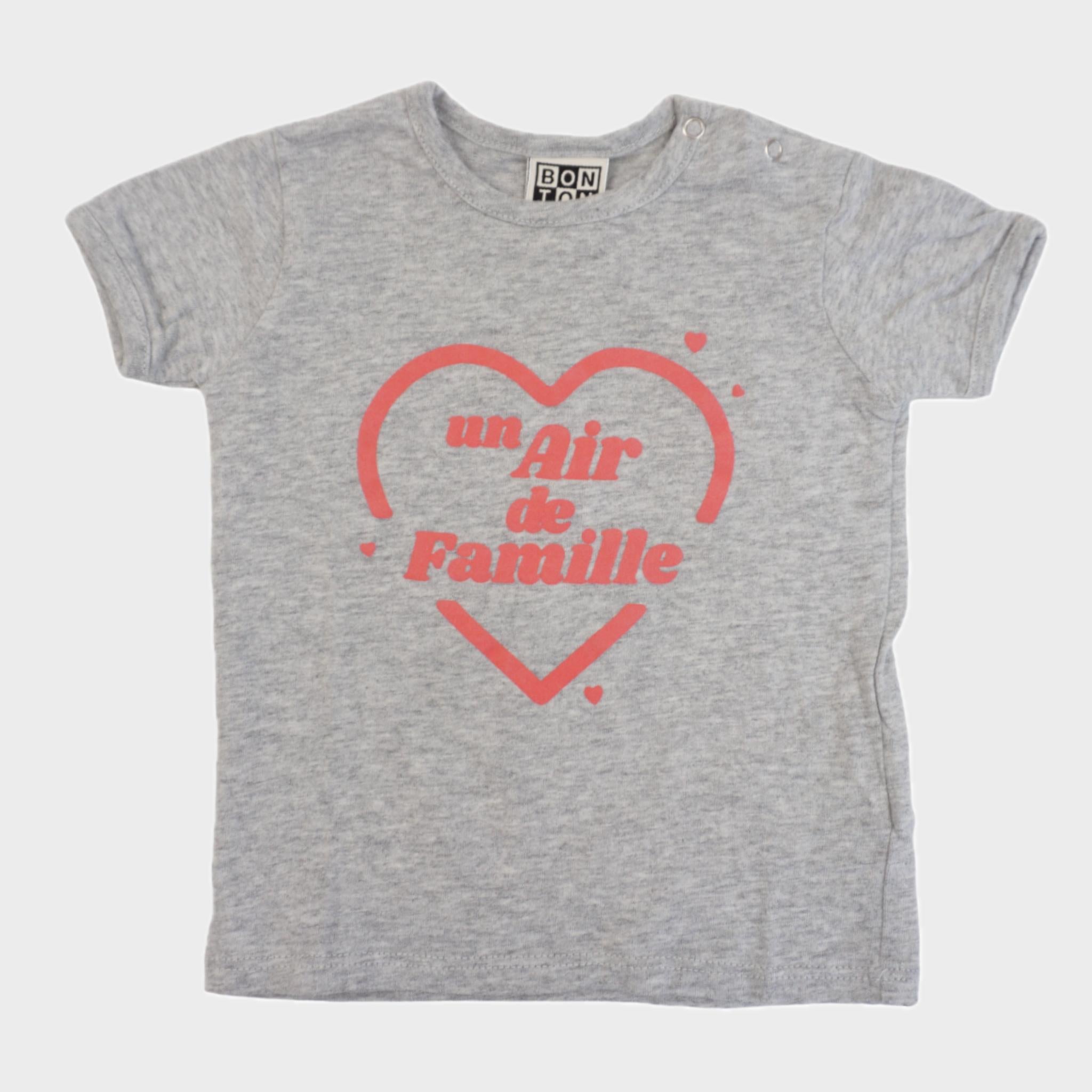 T-shirt Gris - 3/6 mois