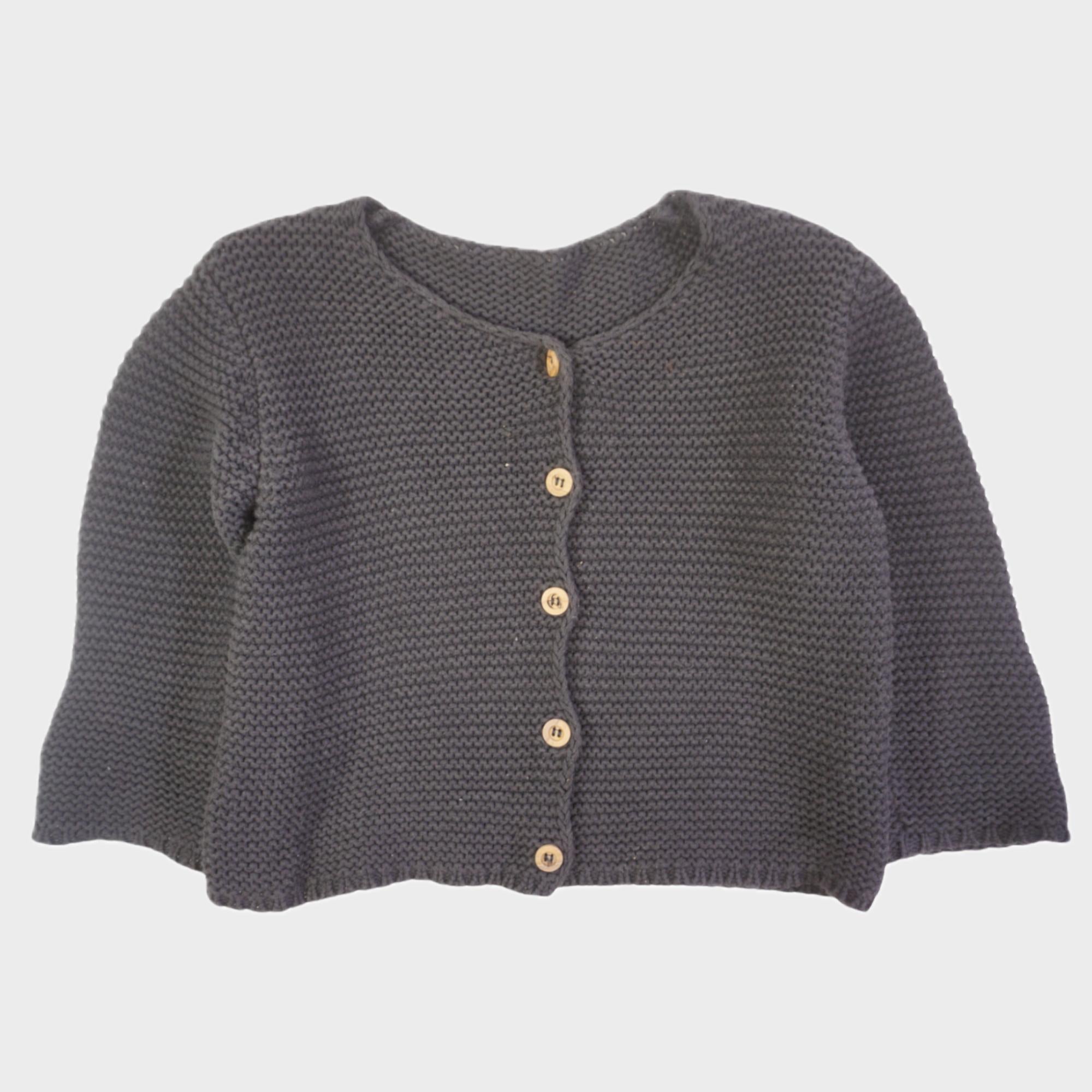 Gilet Noir - 12/18 mois