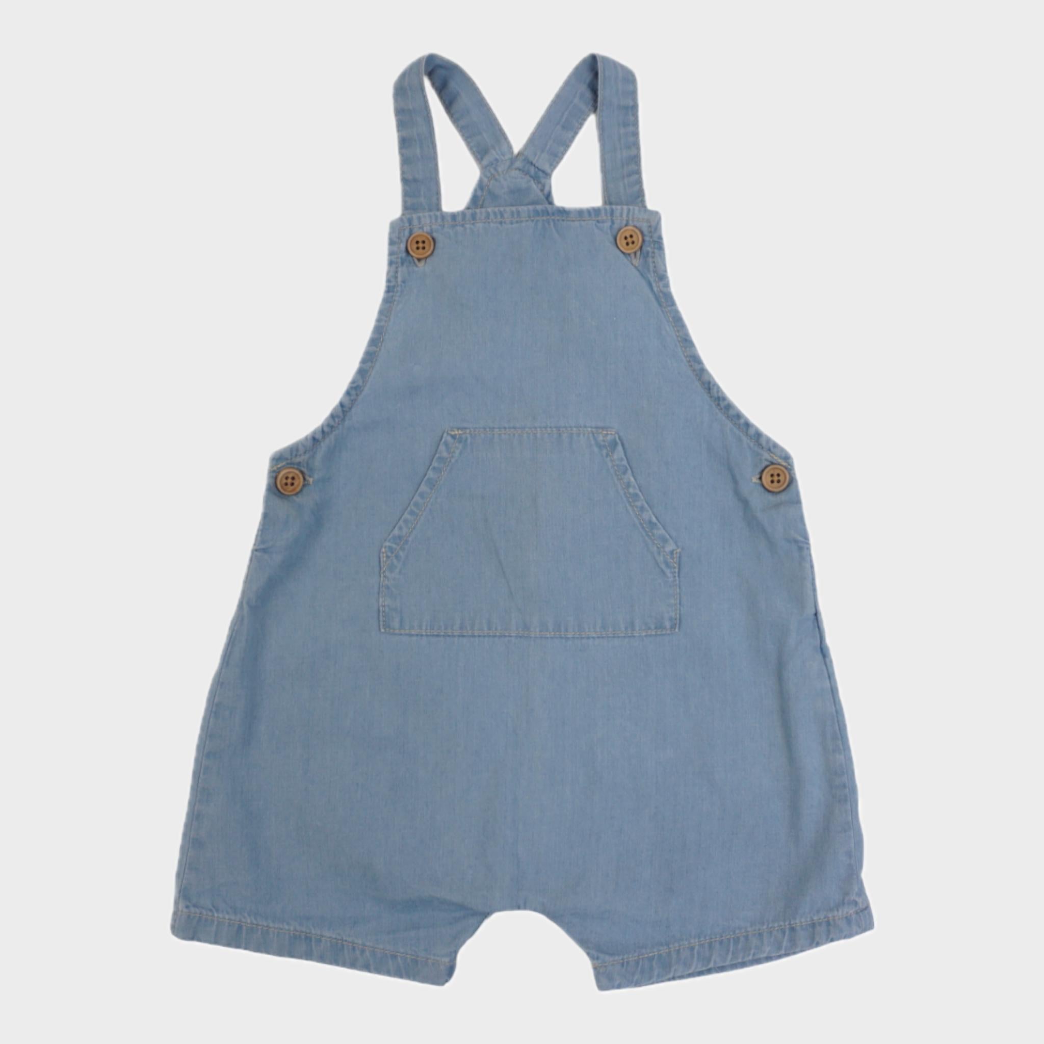 Salopette Bleu - 6/9 mois