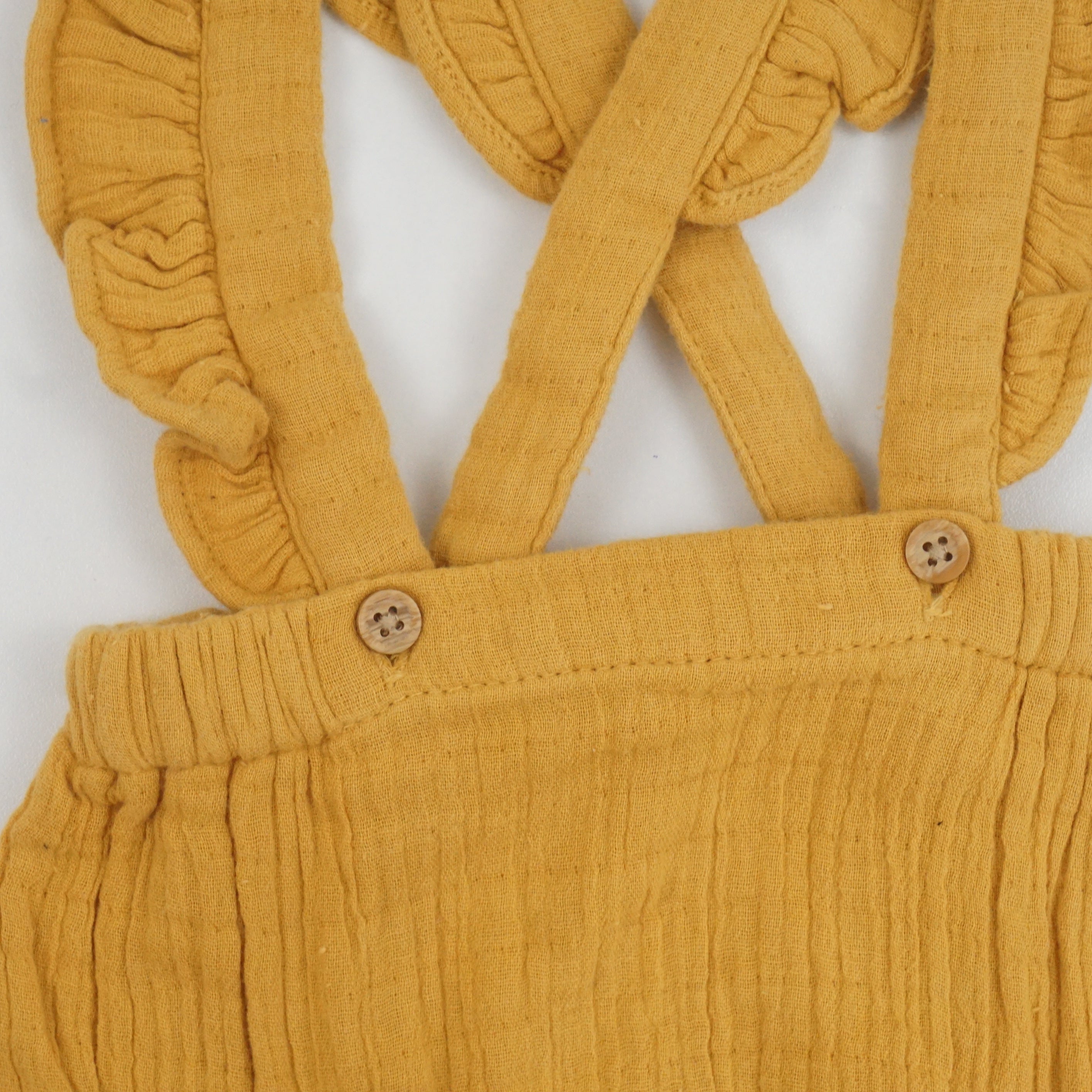 Bloomer à bretelles Jaune - 6 mois