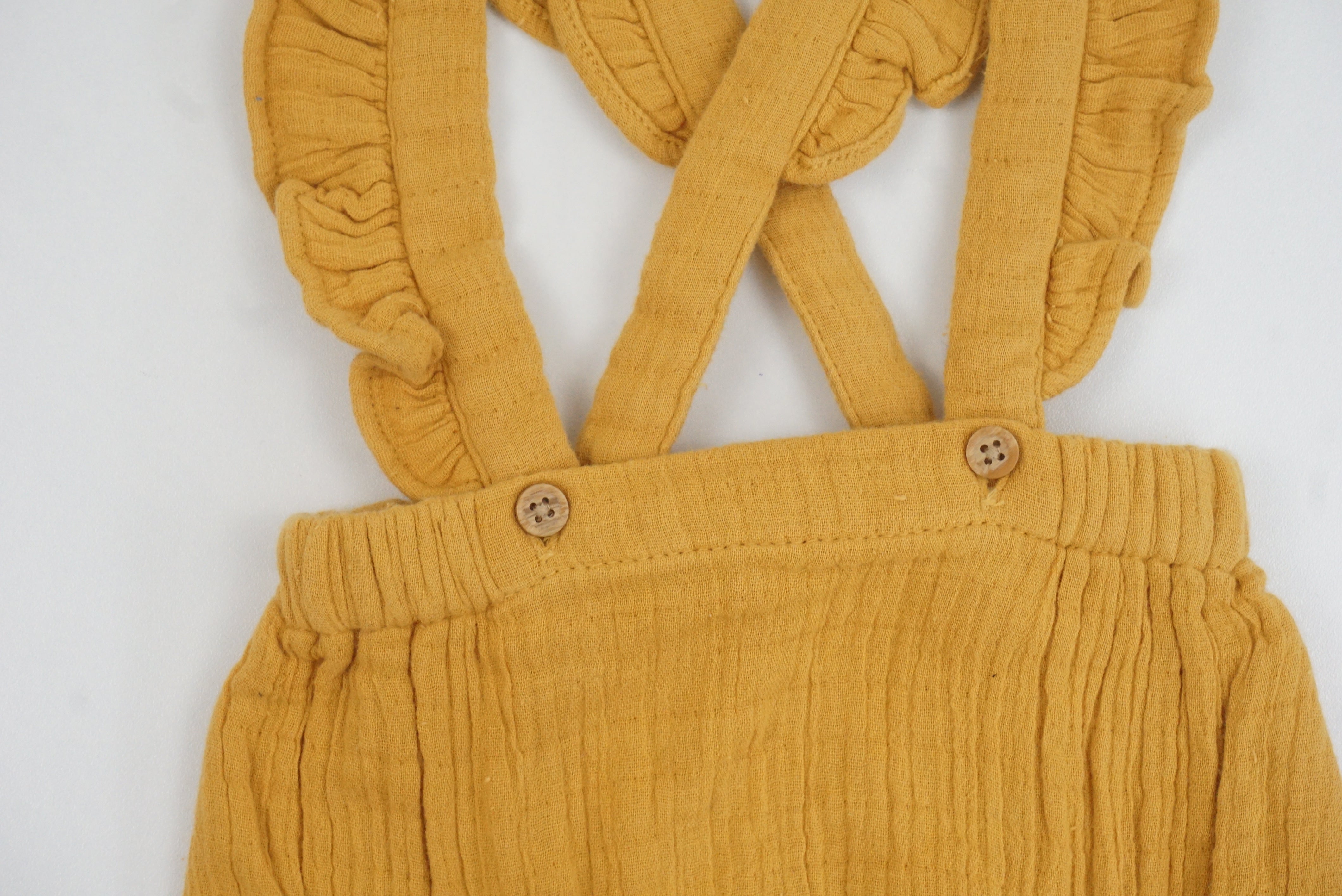 Bloomer à bretelles Jaune - 6 mois