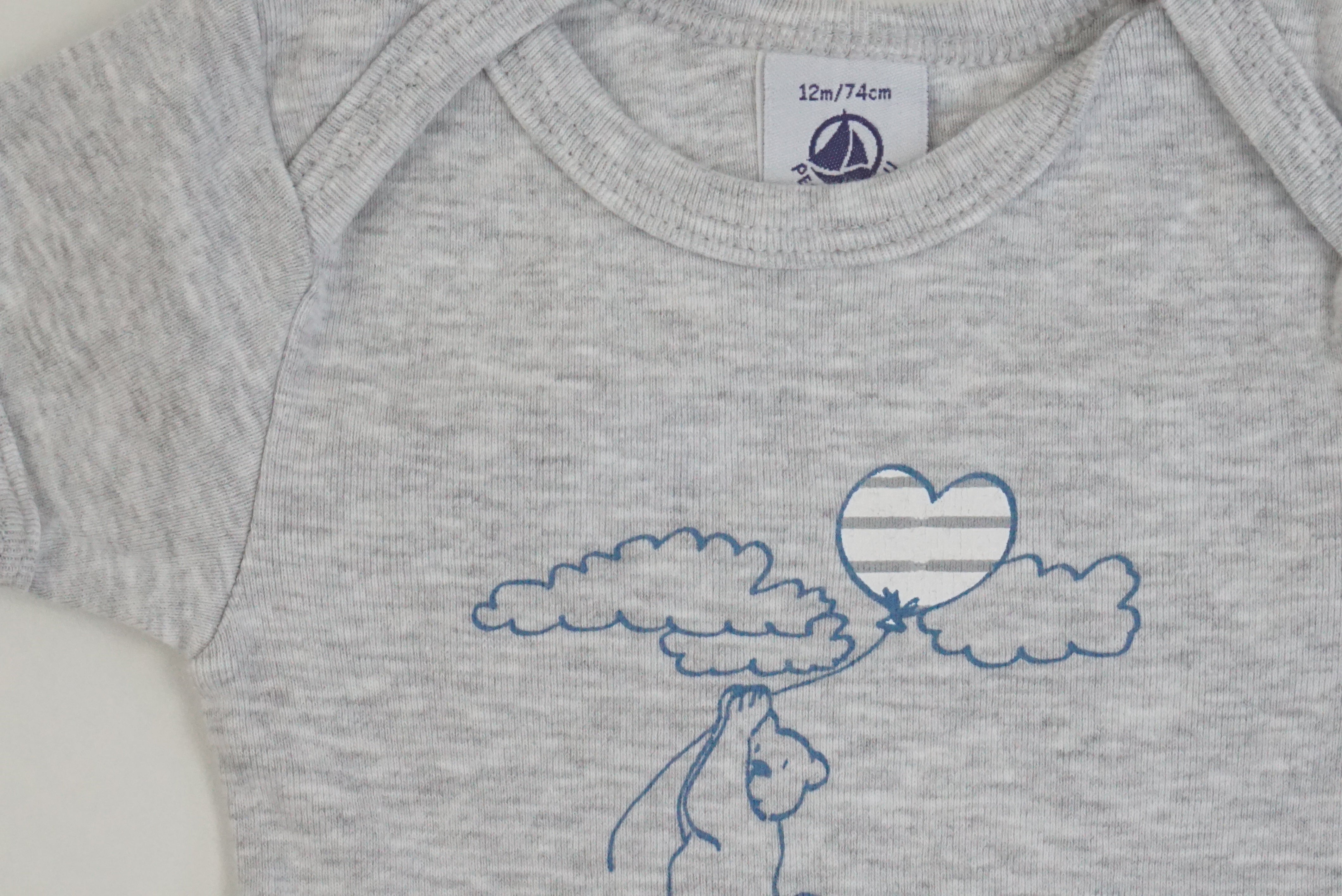 T-shirt Gris - 9/12 mois