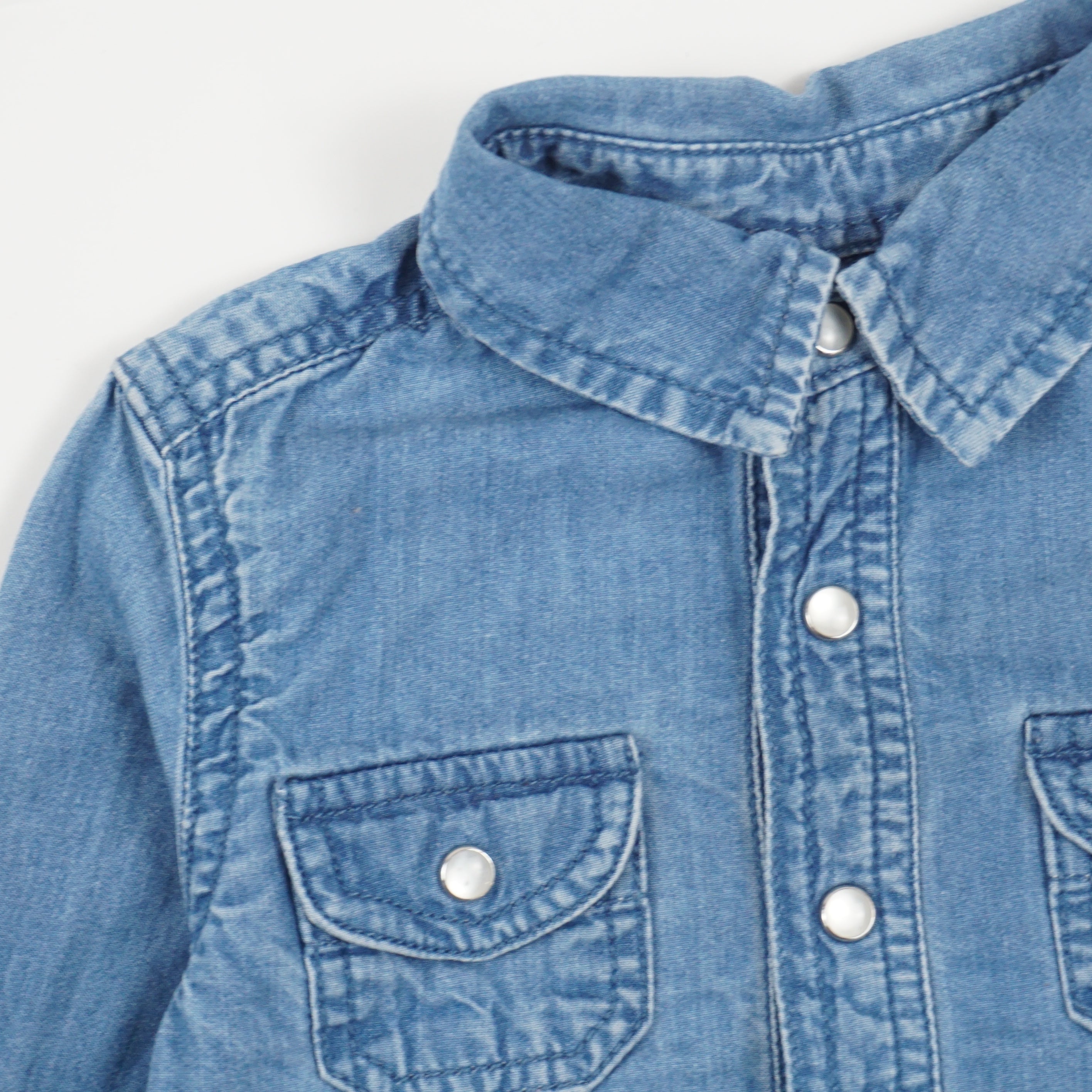 Chemise Bleu - 6 mois