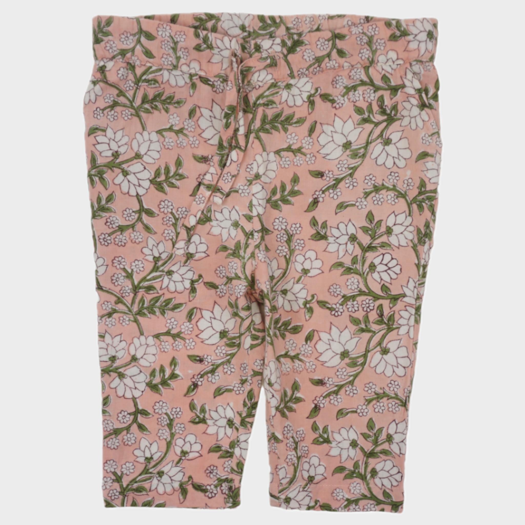 Pantalon Rose- 3/6 mois