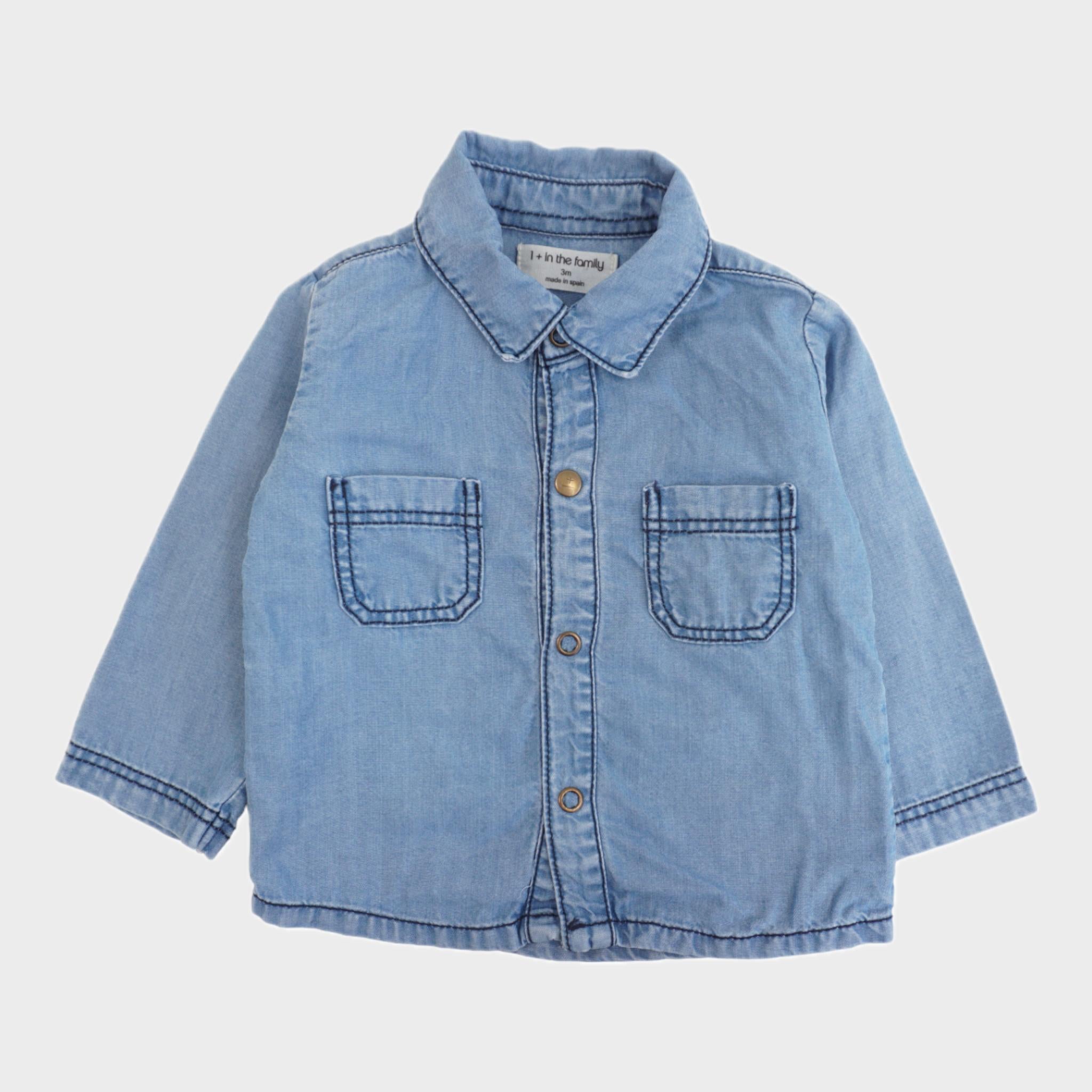 Chemise Bleu - 3 mois