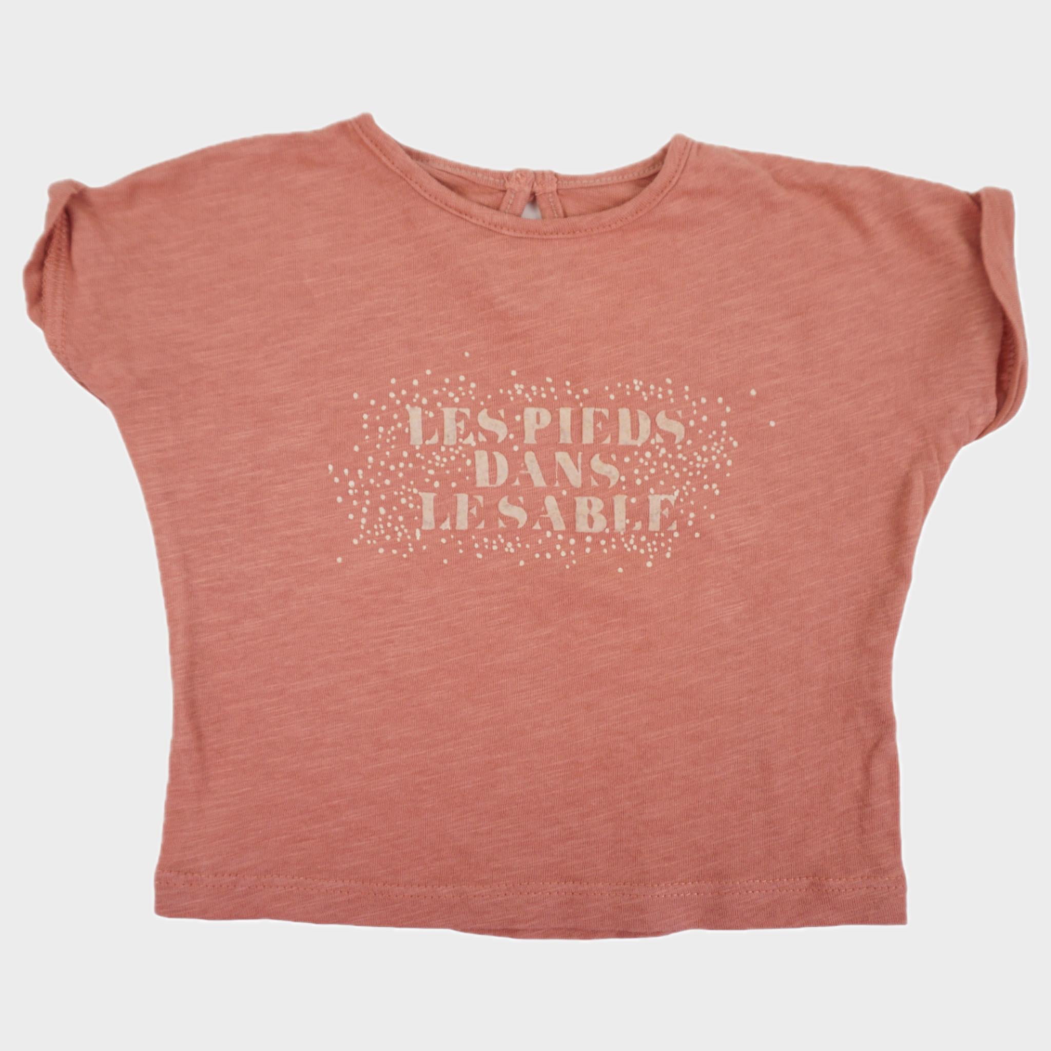 T-shirt Rose - 6 mois