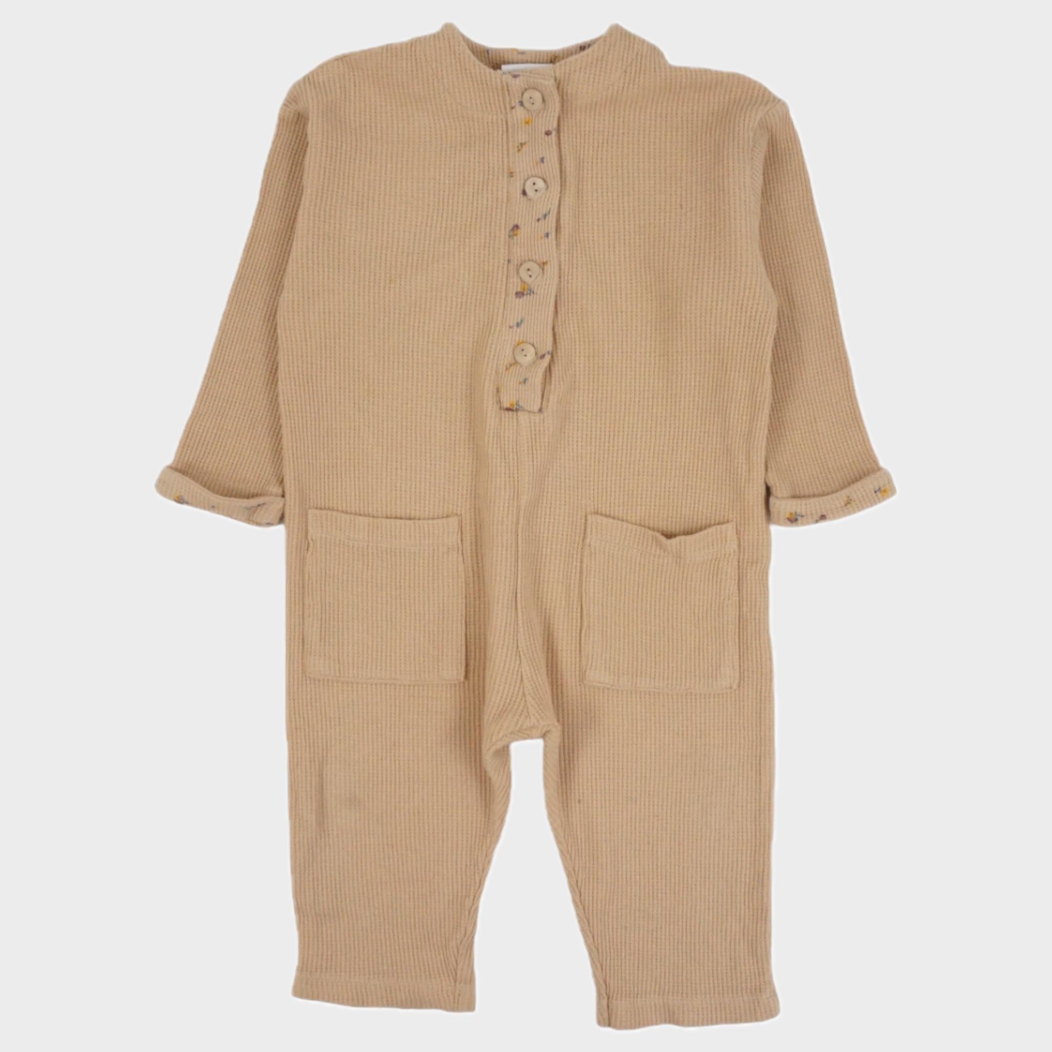 Combinaison Abricot - 6/9 mois