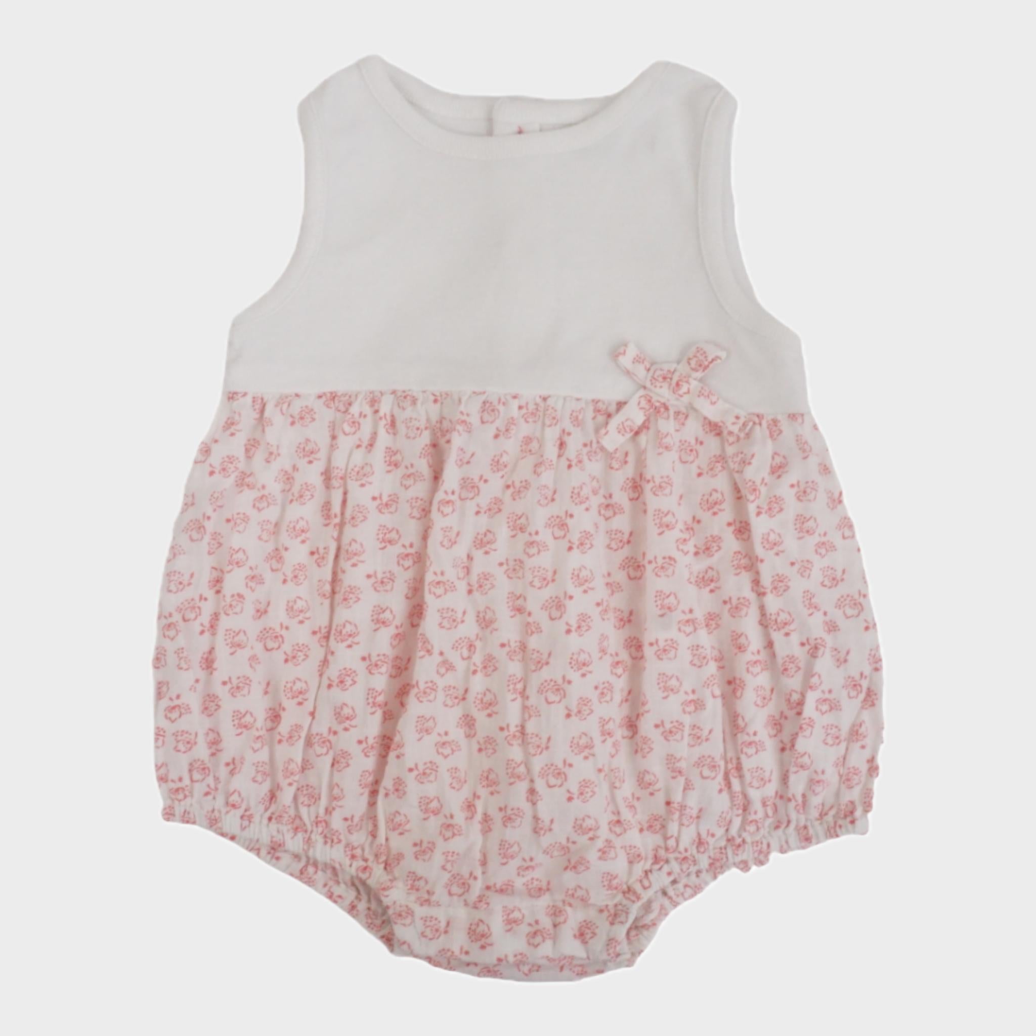 Barboteuse Blanc - 1 mois