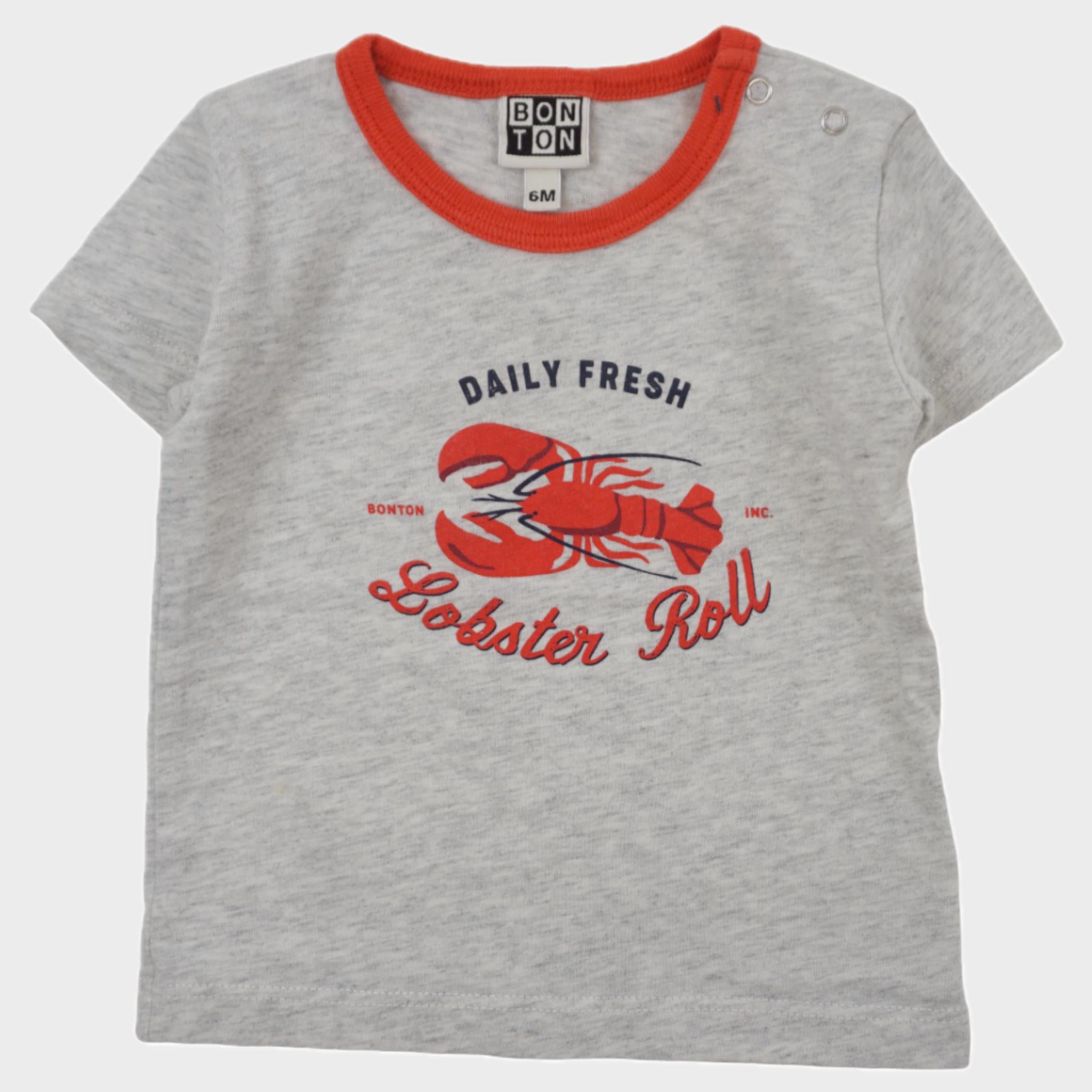 T-shirt Gris - 6 mois