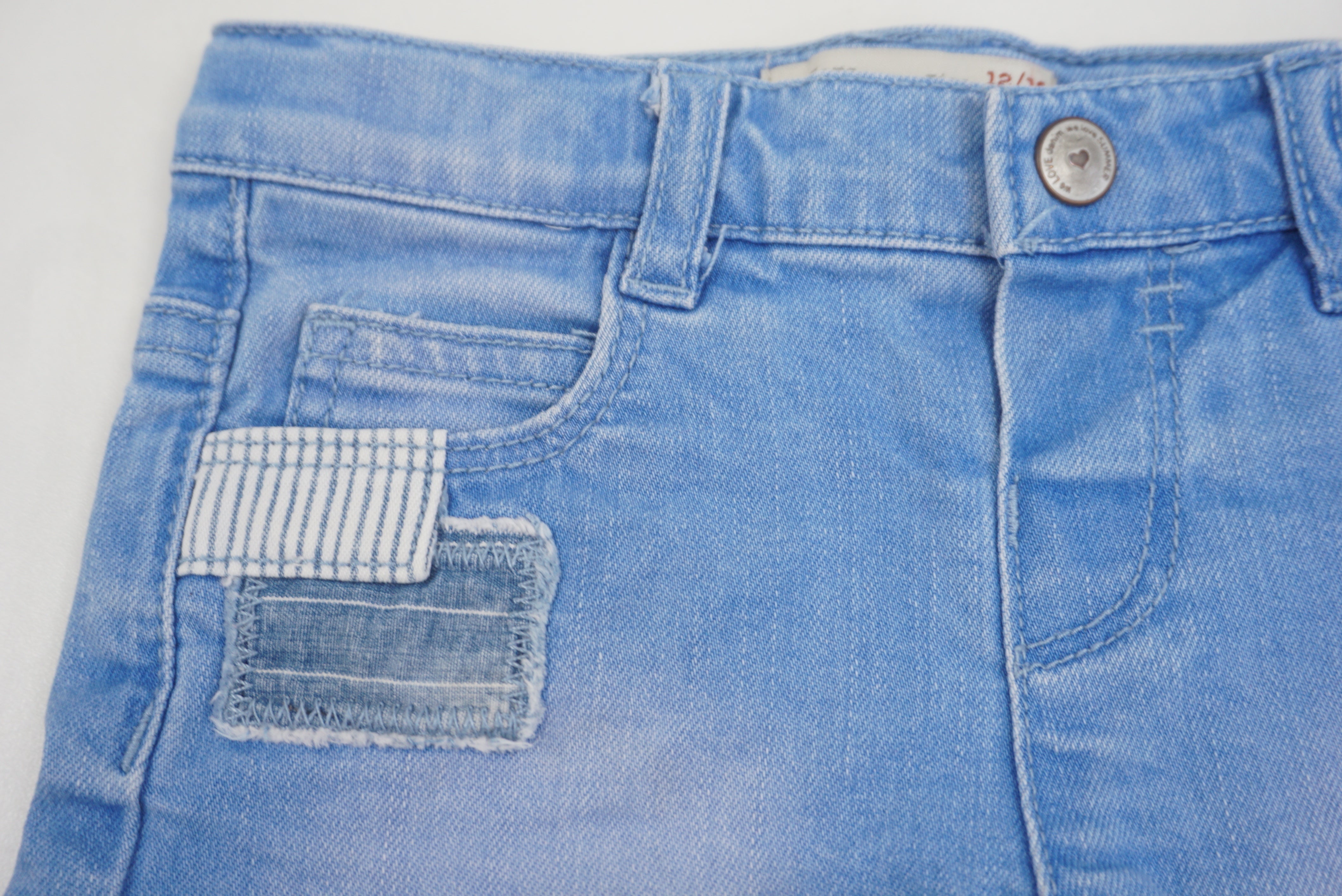 Short Bleu - 12/18 mois