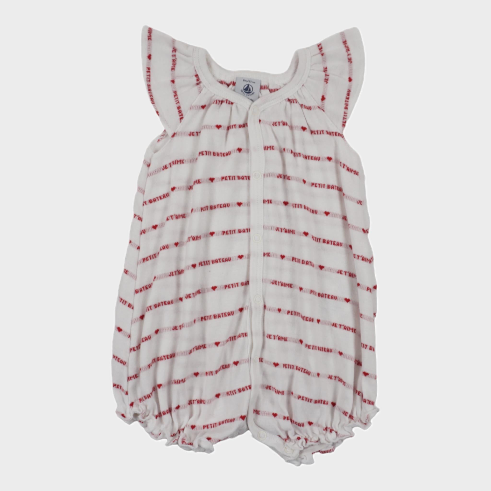 Barboteuse Blanc - 6 mois